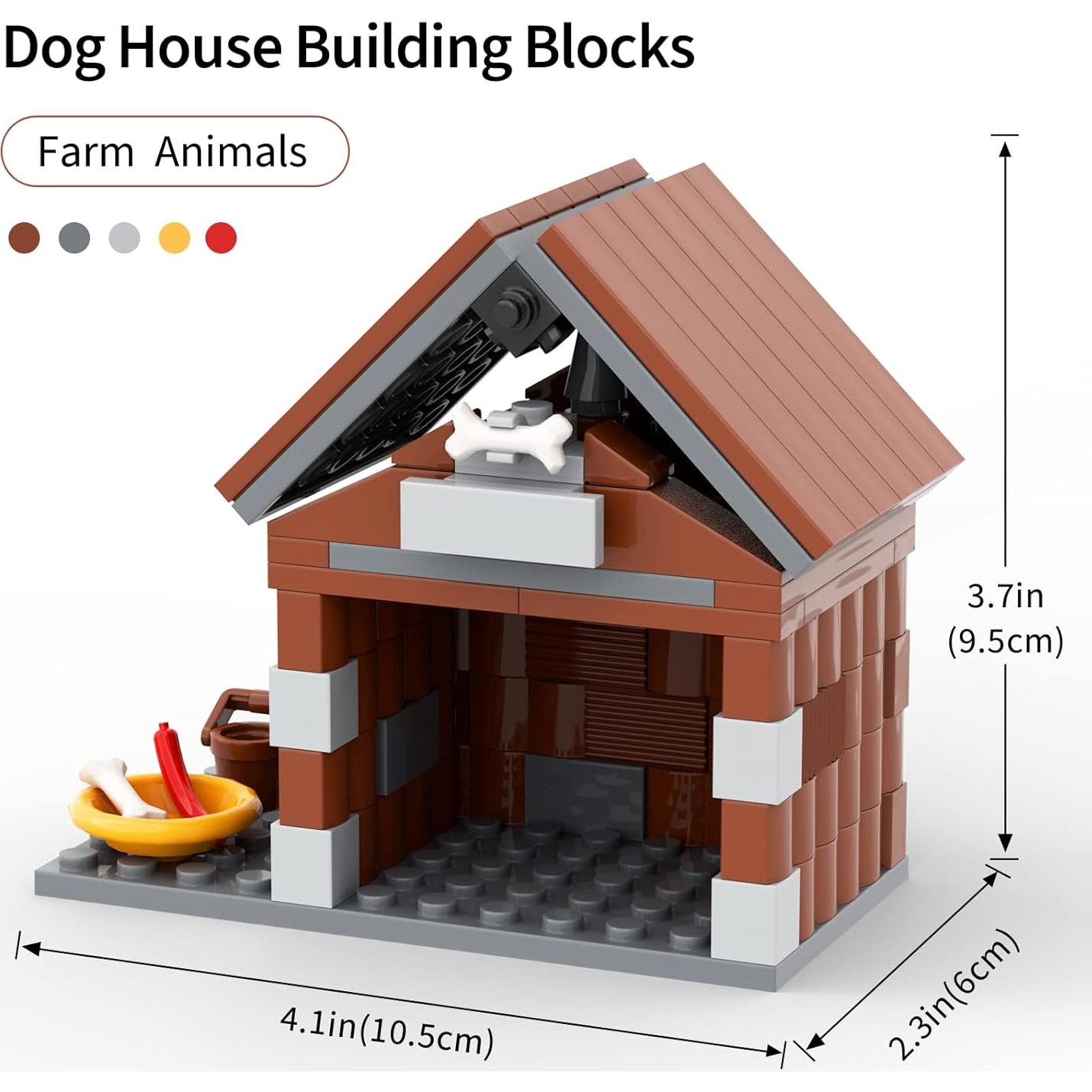 Juego de Bloques de Construcción Casa para Perros PIPART 109 Piezas