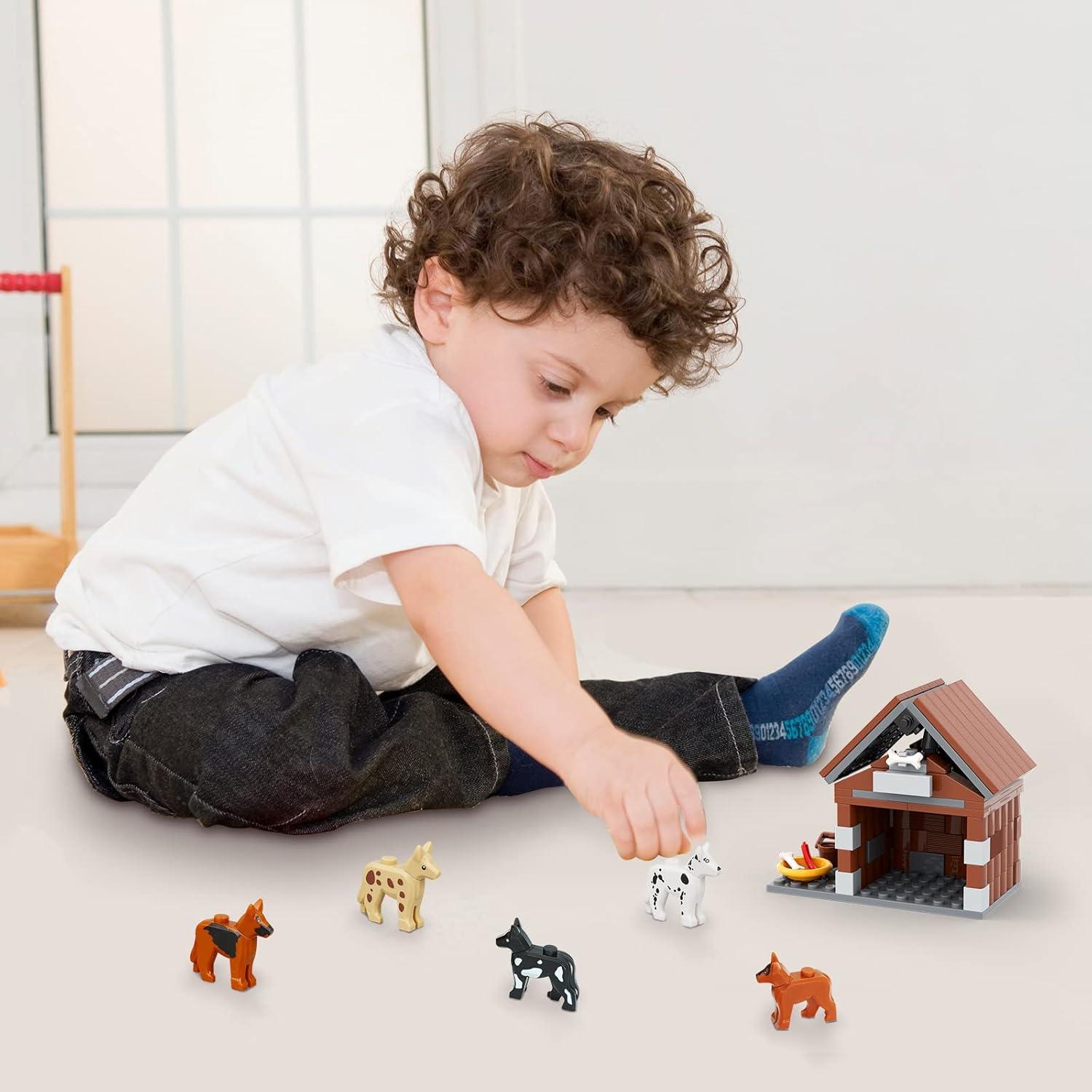 Juego de Bloques de Construcción Casa para Perros PIPART 109 Piezas