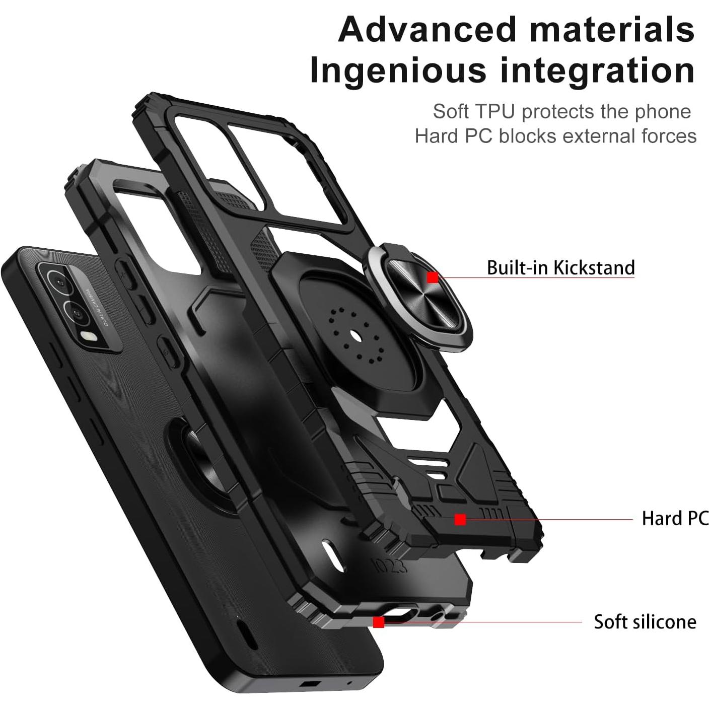 Funda para Nokia C210 con Protector de Pantalla Vidrio Templado