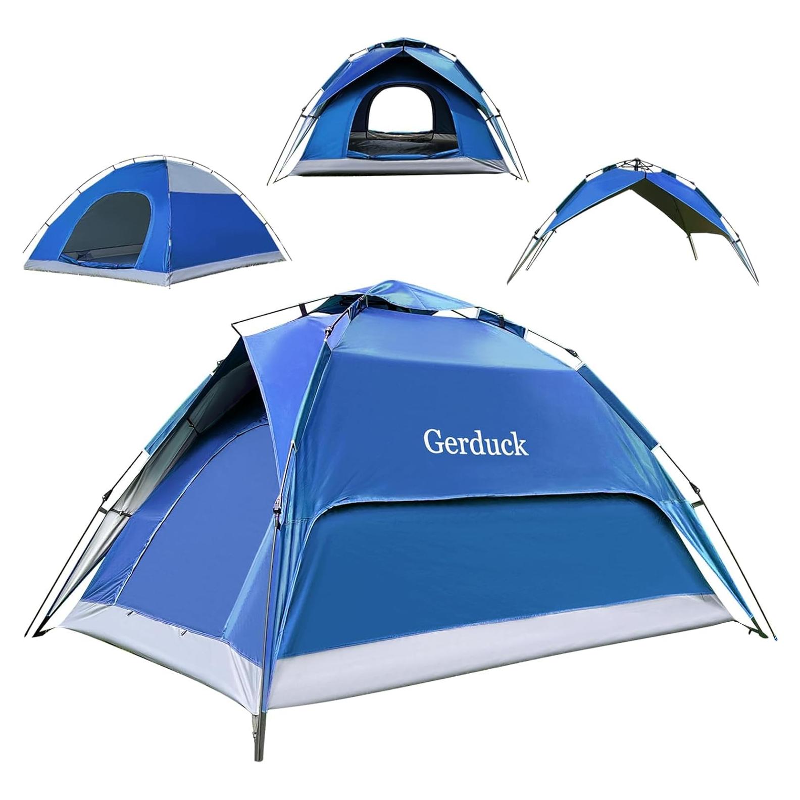 Carpa Instantánea Gerduck 3-en-1 para 4 Personas Azul