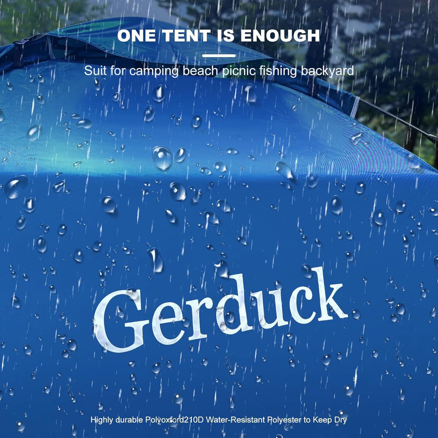 Carpa Instantánea Gerduck 3-en-1 para 4 Personas Azul