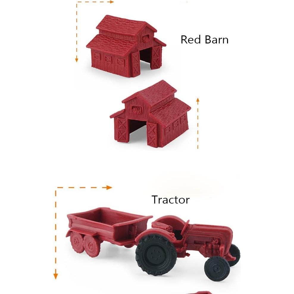 Figuritas de Animales de Granja OUKEYI 10 Piezas Realistas