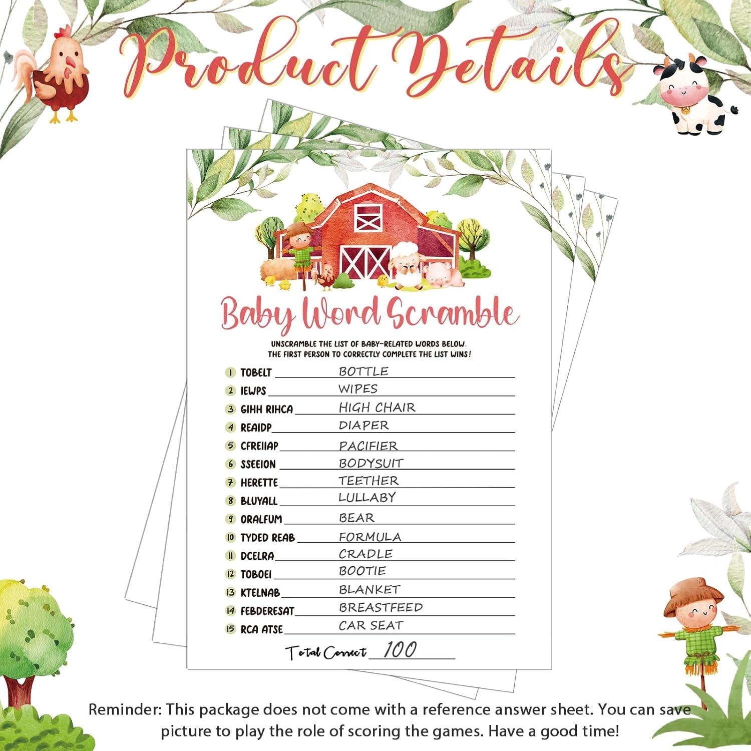 Conjunto de Juegos de Acuarela Nuanchu 150 Pcs Baby Shower