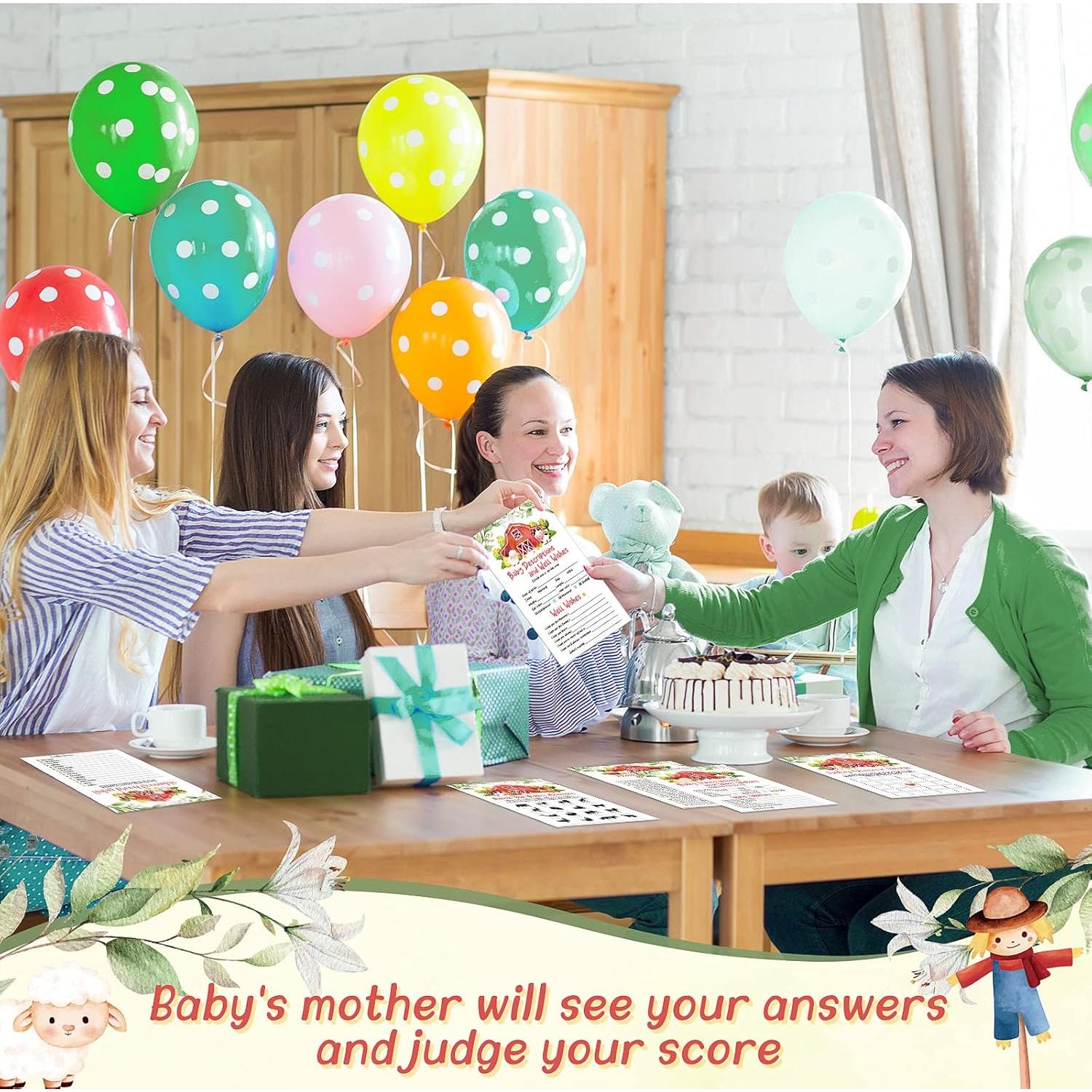 Conjunto de Juegos de Acuarela Nuanchu 150 Pcs Baby Shower