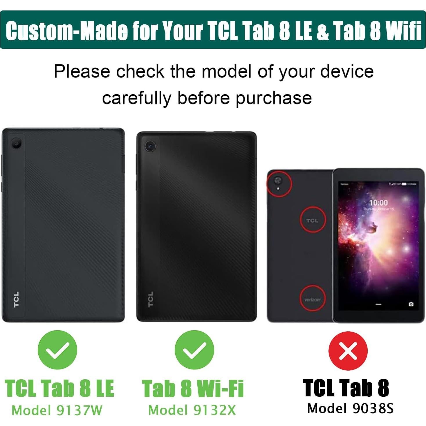Funda TCL Tab 8 LE para Niños Verde - Resistente a Golpes