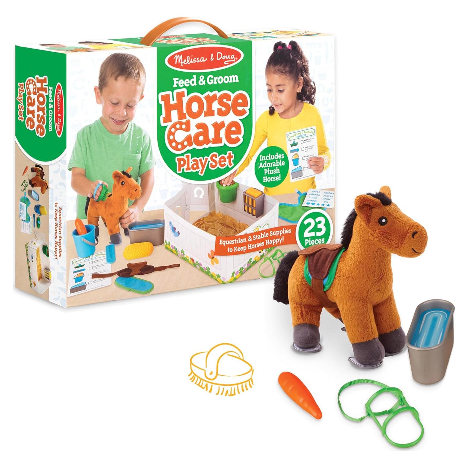Juego de Cuidado de Caballos Melissa & Doug 23 Piezas