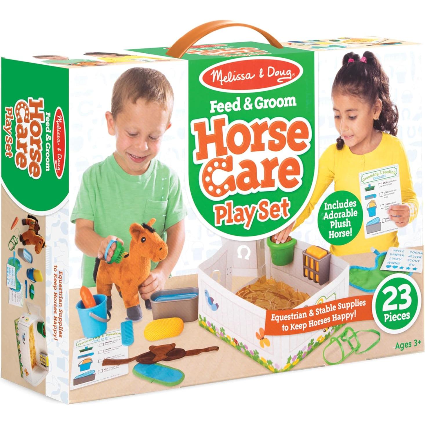 Juego de Cuidado de Caballos Melissa & Doug 23 Piezas