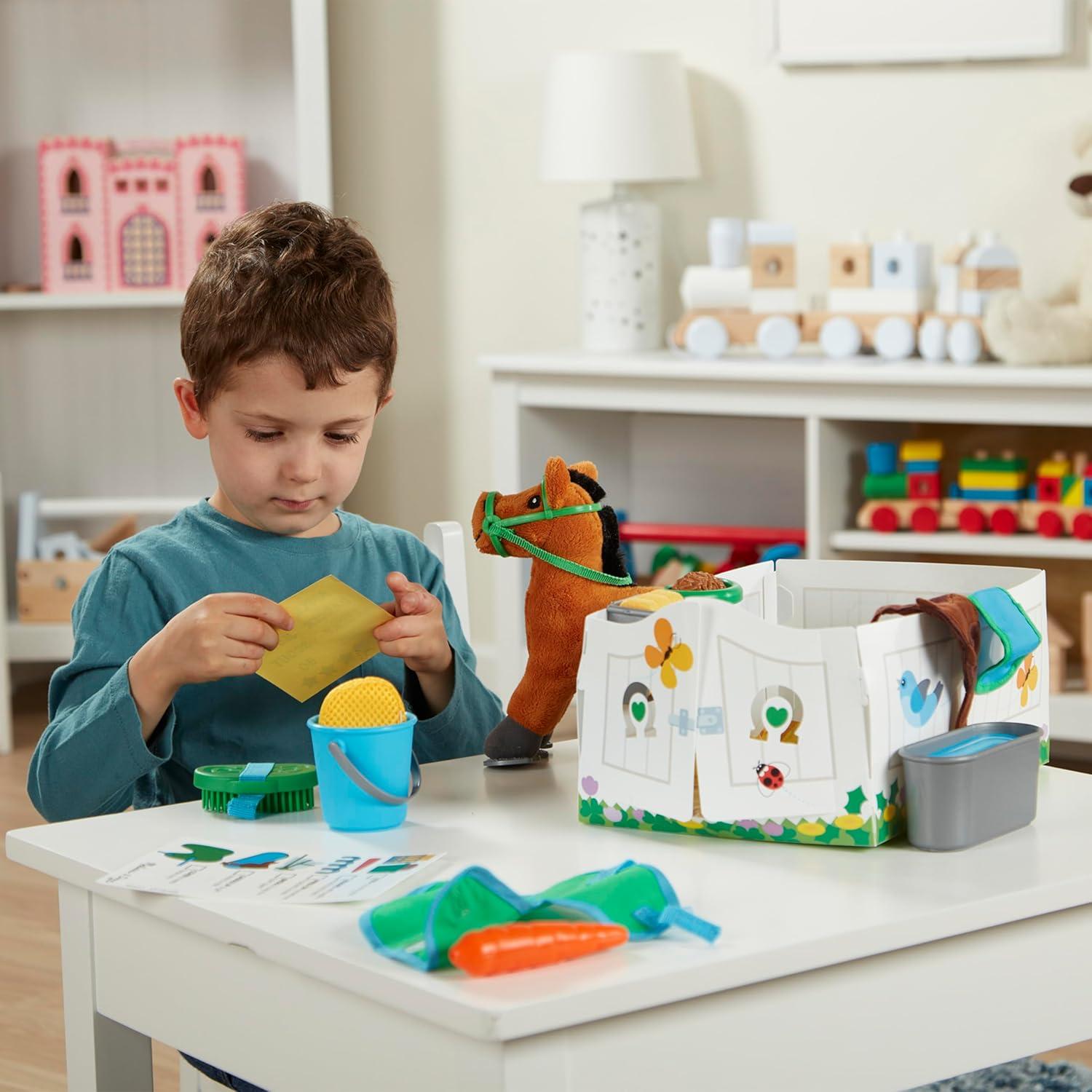 Juego de Cuidado de Caballos Melissa & Doug 23 Piezas