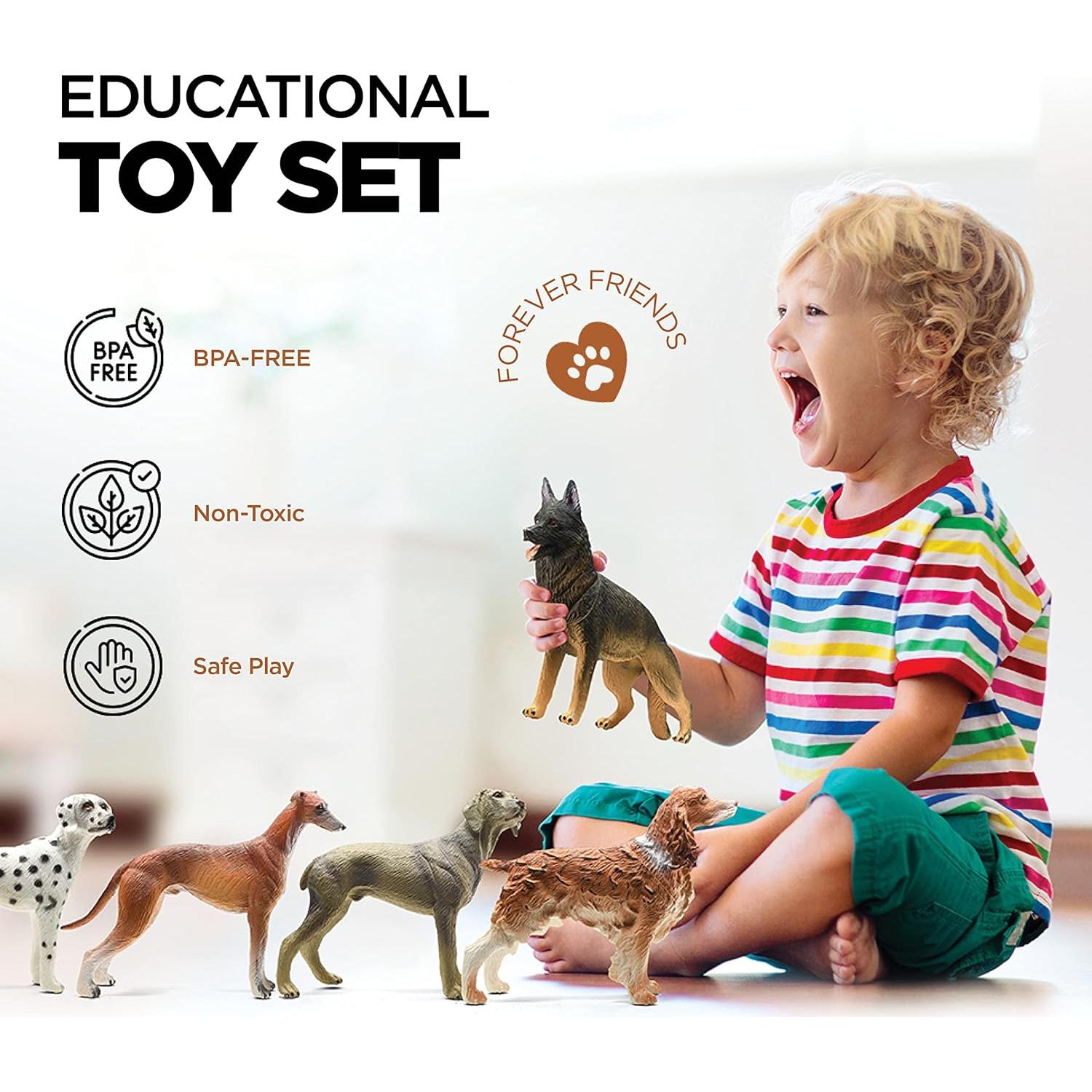 Figuritas de Perro Stargo - Set 12 Figuras Realistas 12,7 cm