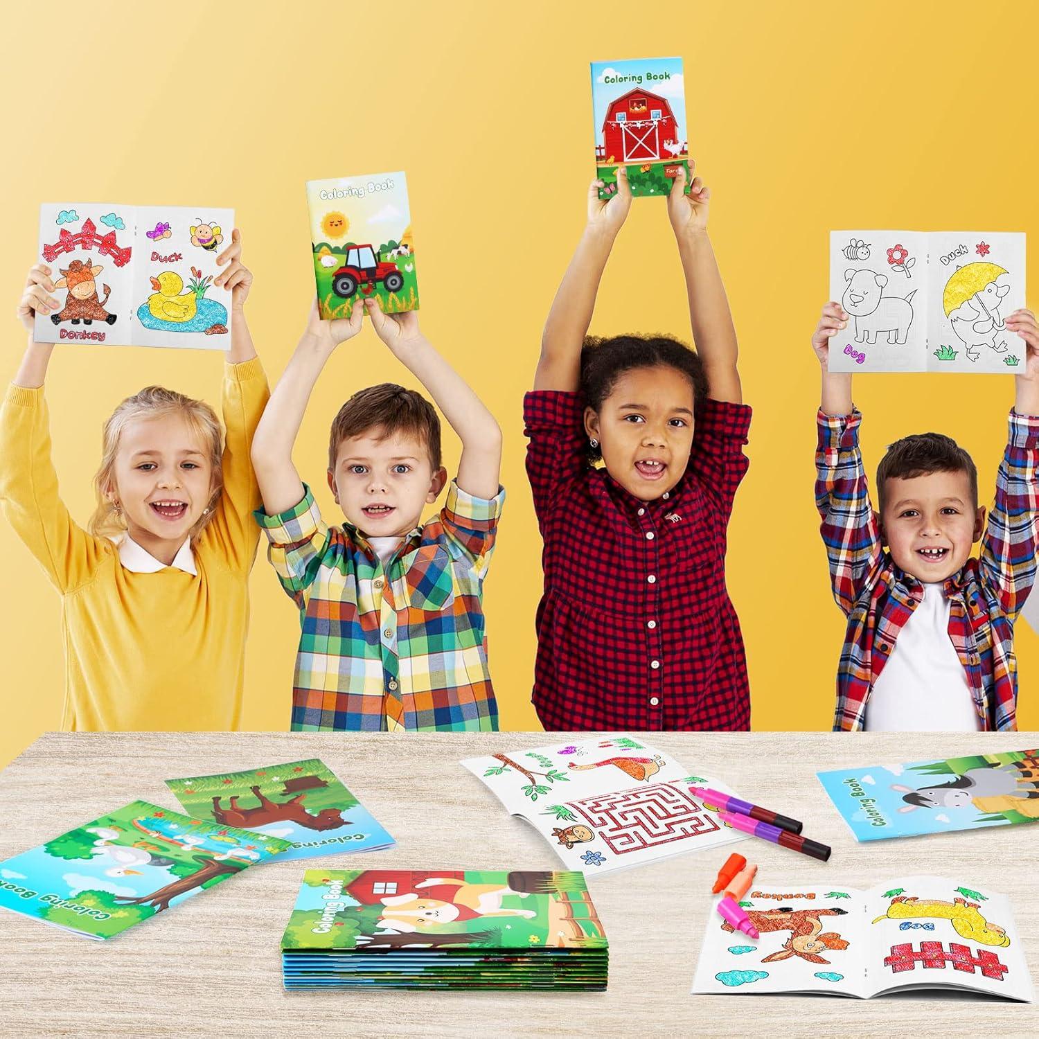 BenLouis 24 Libros de Colorear Animales de Granja para Niños