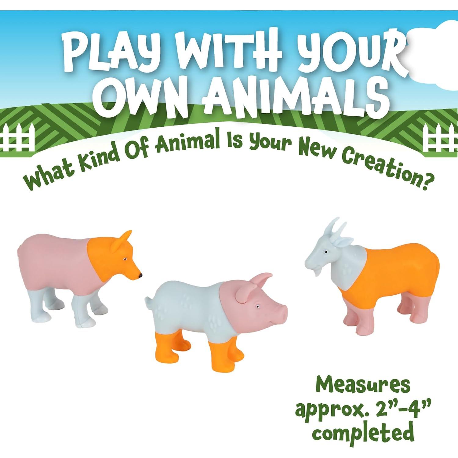 Juguetes Magnéticos Mini Granja - 7 Animales + Tapete