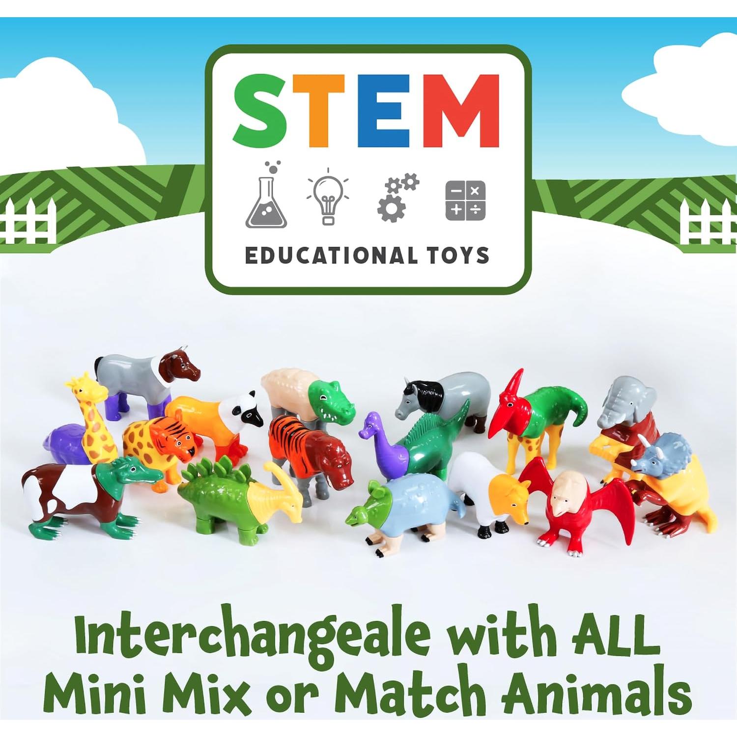 Juguetes Magnéticos Mini Granja - 7 Animales + Tapete