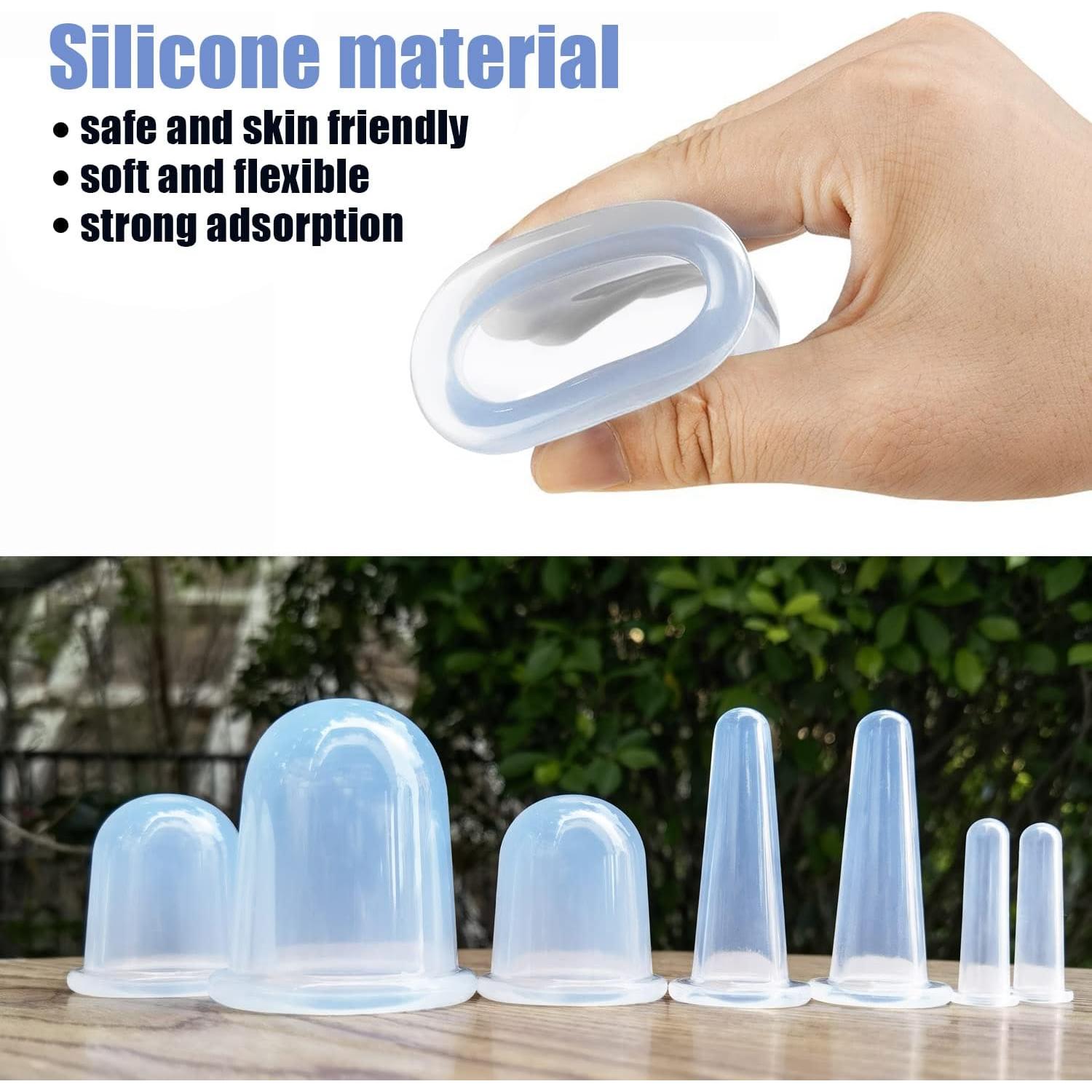 Juego de Ventosas de Silicona MAFLY para Masaje Facial y Corporal