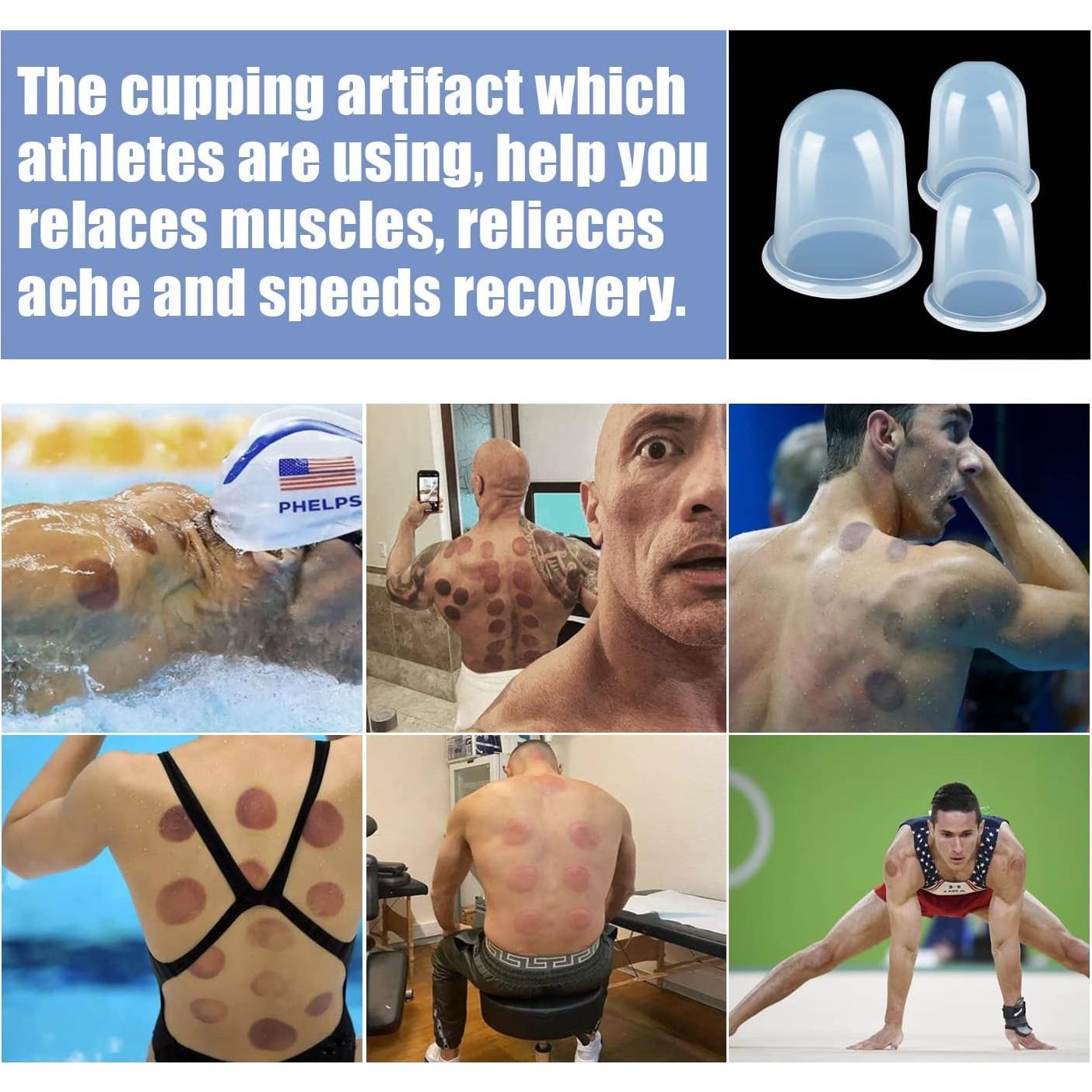 Juego de Ventosas de Silicona MAFLY para Masaje Facial y Corporal