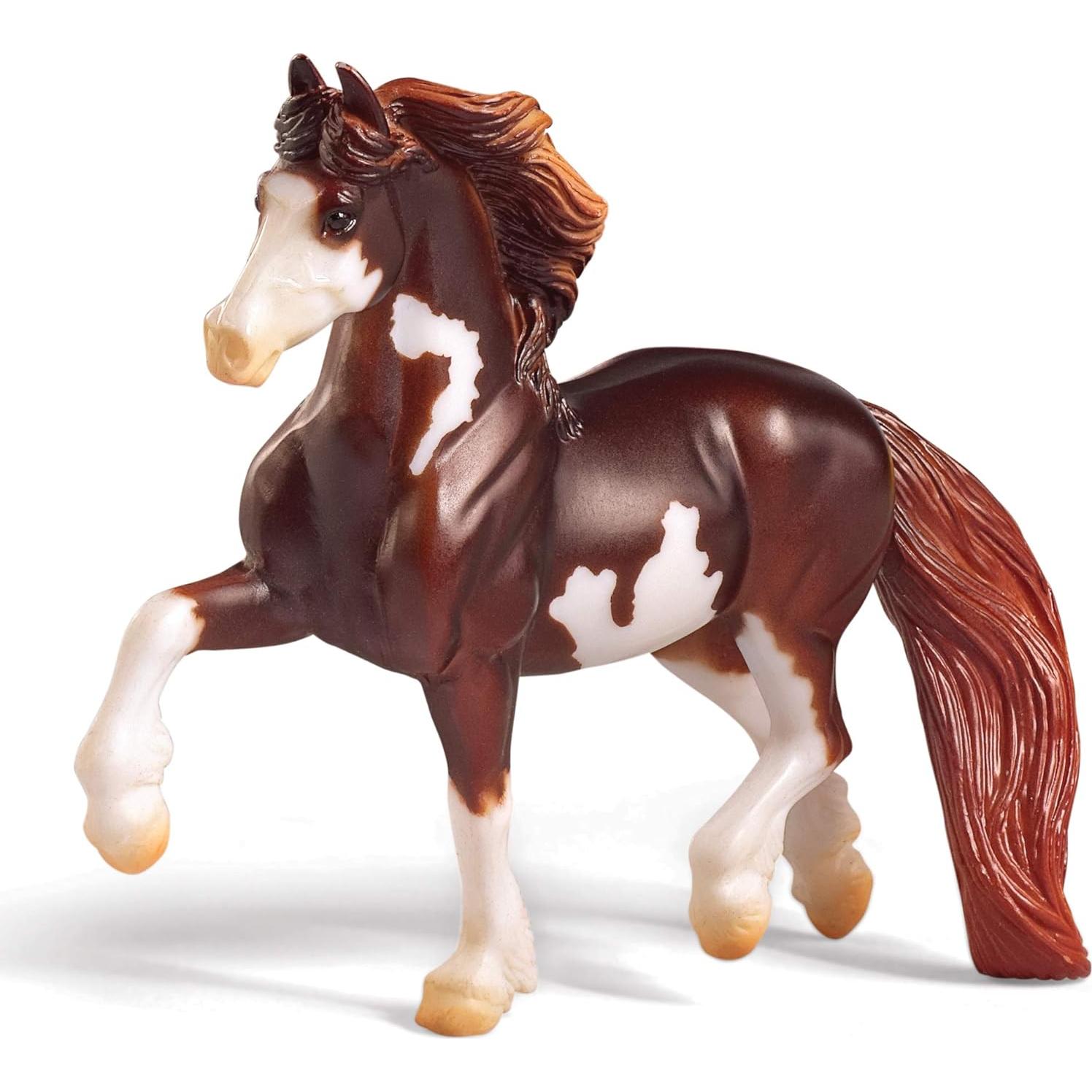 Set de Establo Rojo Breyer Stablemates con 2 Caballos y Accesorios
