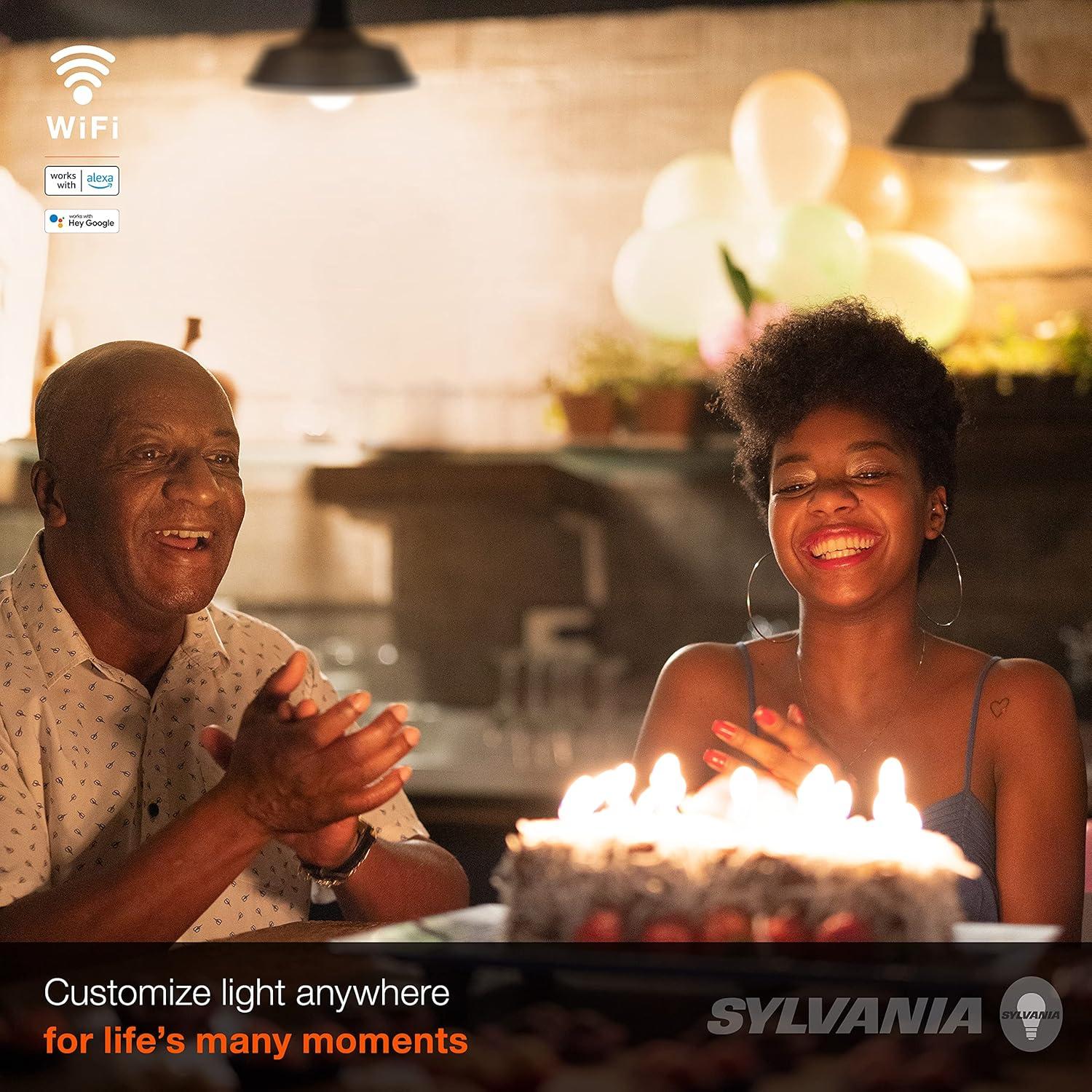 Bombilla LED Inteligente SYLVANIA A19 Wifi Regulable 9W 800Lúmenes