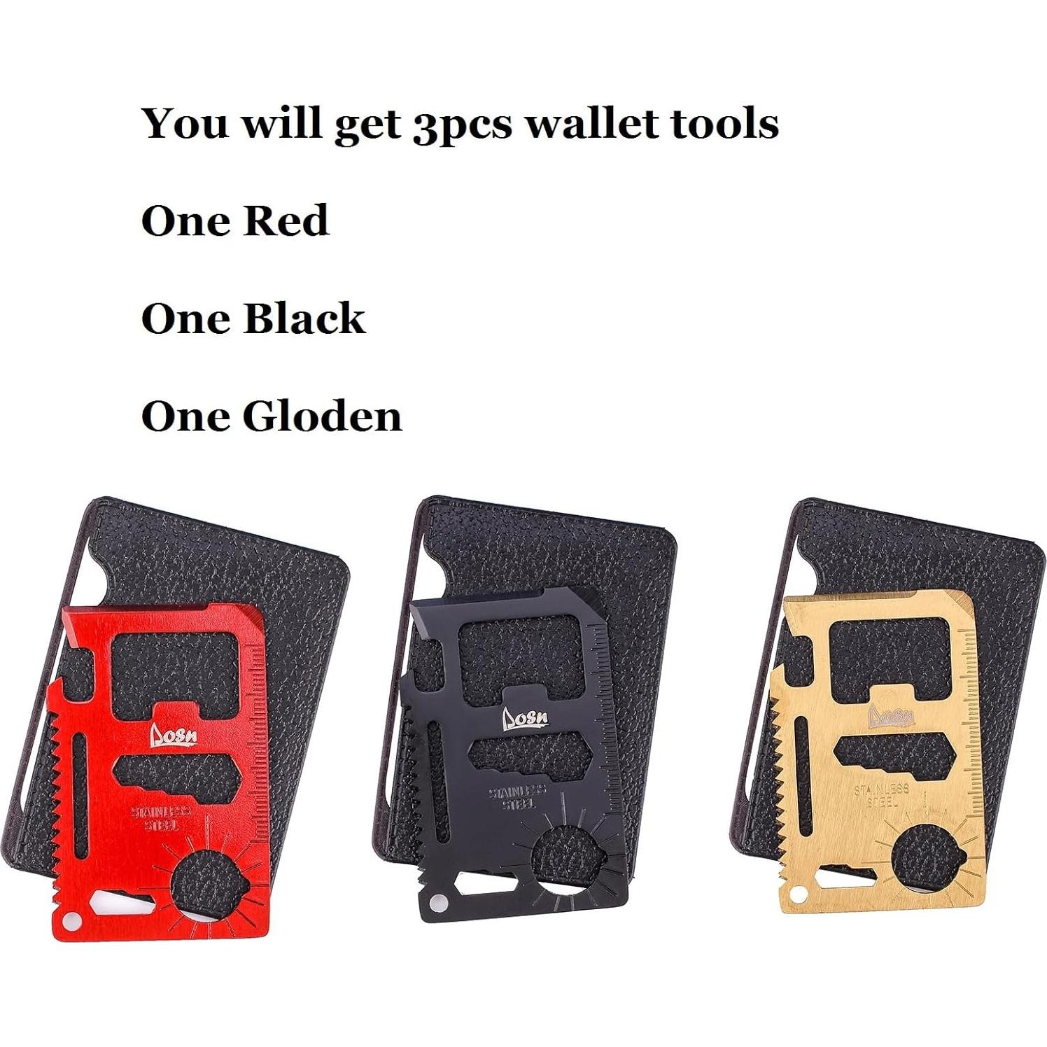 Multiherramienta de Cartera DLOSN 11 en 1 - Regalo para Hombres