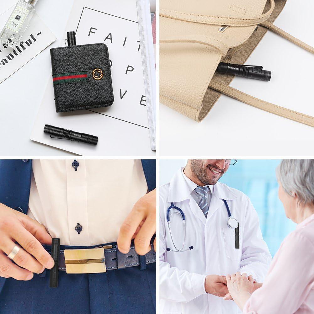 Linterna LED Ultra Brillante RISEMART 100 Lúmenes Mini Azul