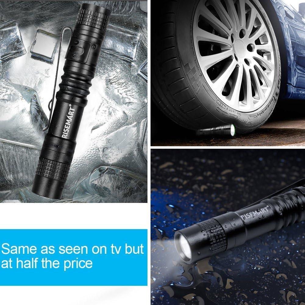 Linterna LED Ultra Brillante RISEMART 100 Lúmenes Mini Azul