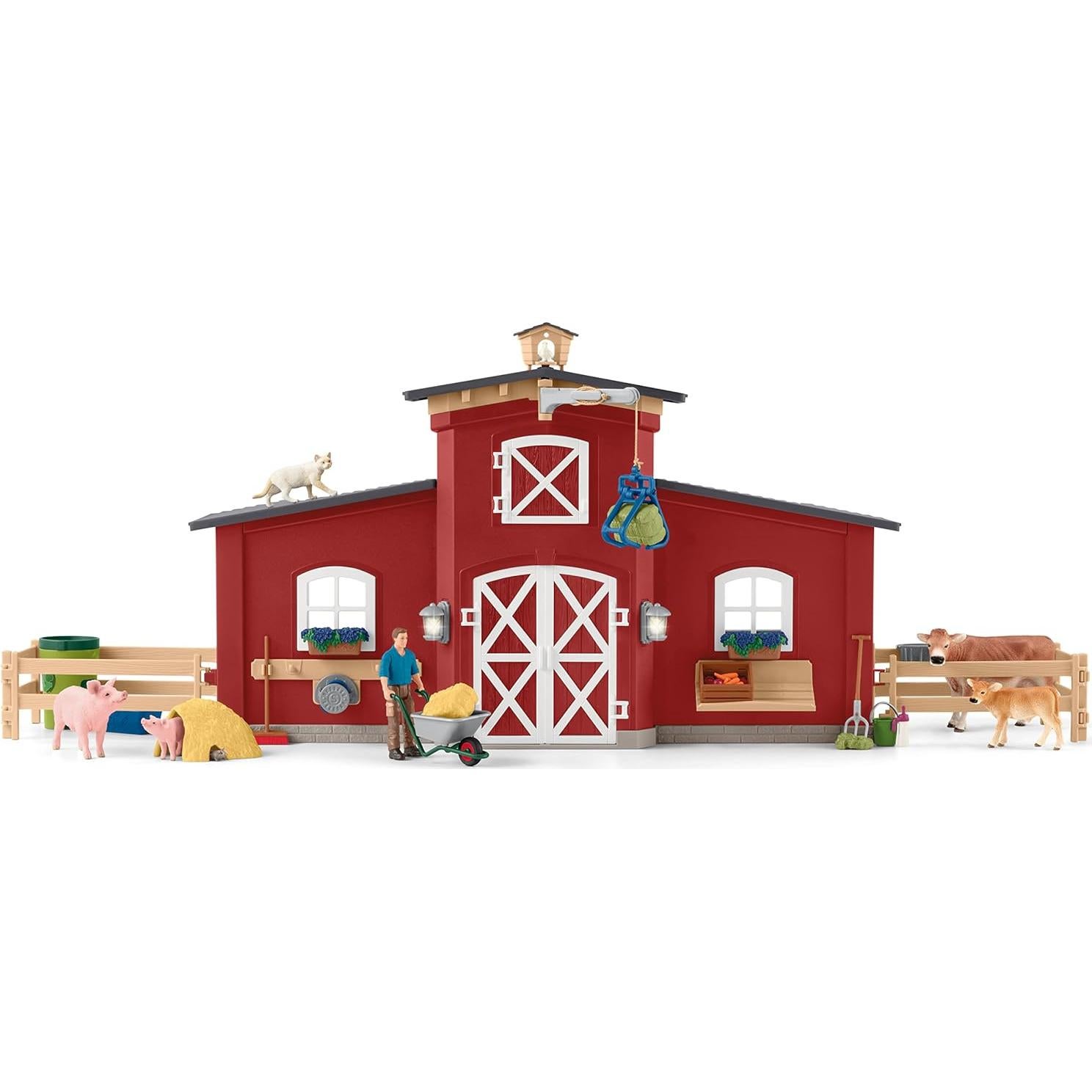 Set de Juego de Granja Schleich 92 Piezas con Animales