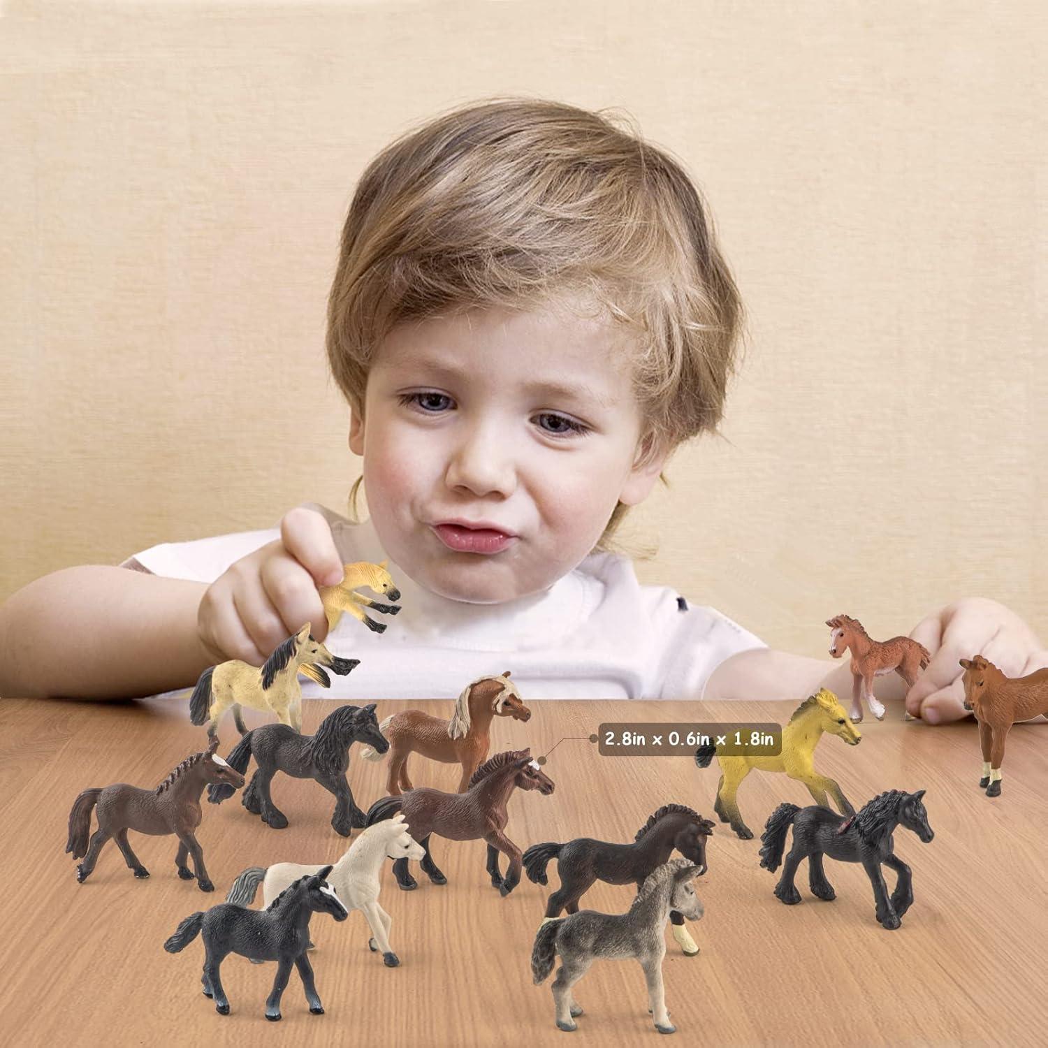 18 Figuras de Caballo Pony Miniatura Divwa - Juguetes Educativos