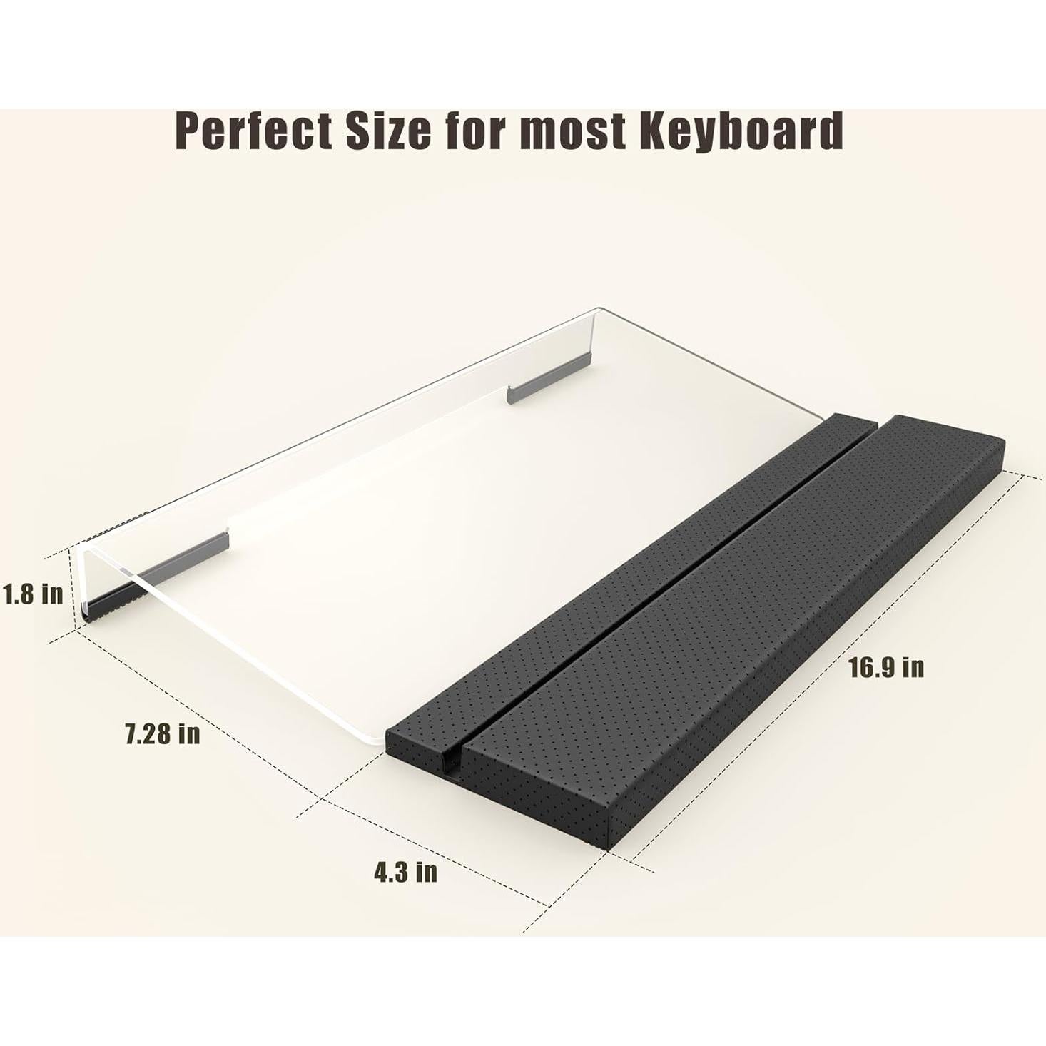 Soporte de Teclado Ergonómico Kovesayi con Reposamuñecas PU