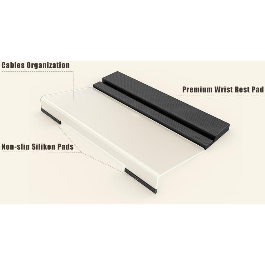 Soporte de Teclado Ergonómico Kovesayi con Reposamuñecas PU