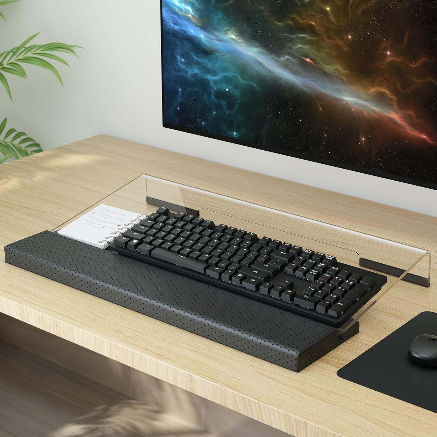 Soporte de Teclado Ergonómico Kovesayi con Reposamuñecas PU