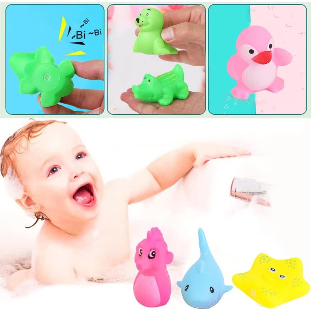 Juego de 18 Juguetes de Baño Manmel Animales Marinos