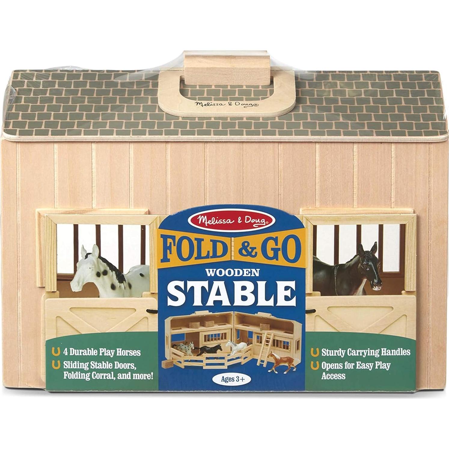 Establo de Caballos de Madera Melissa & Doug 11 Piezas