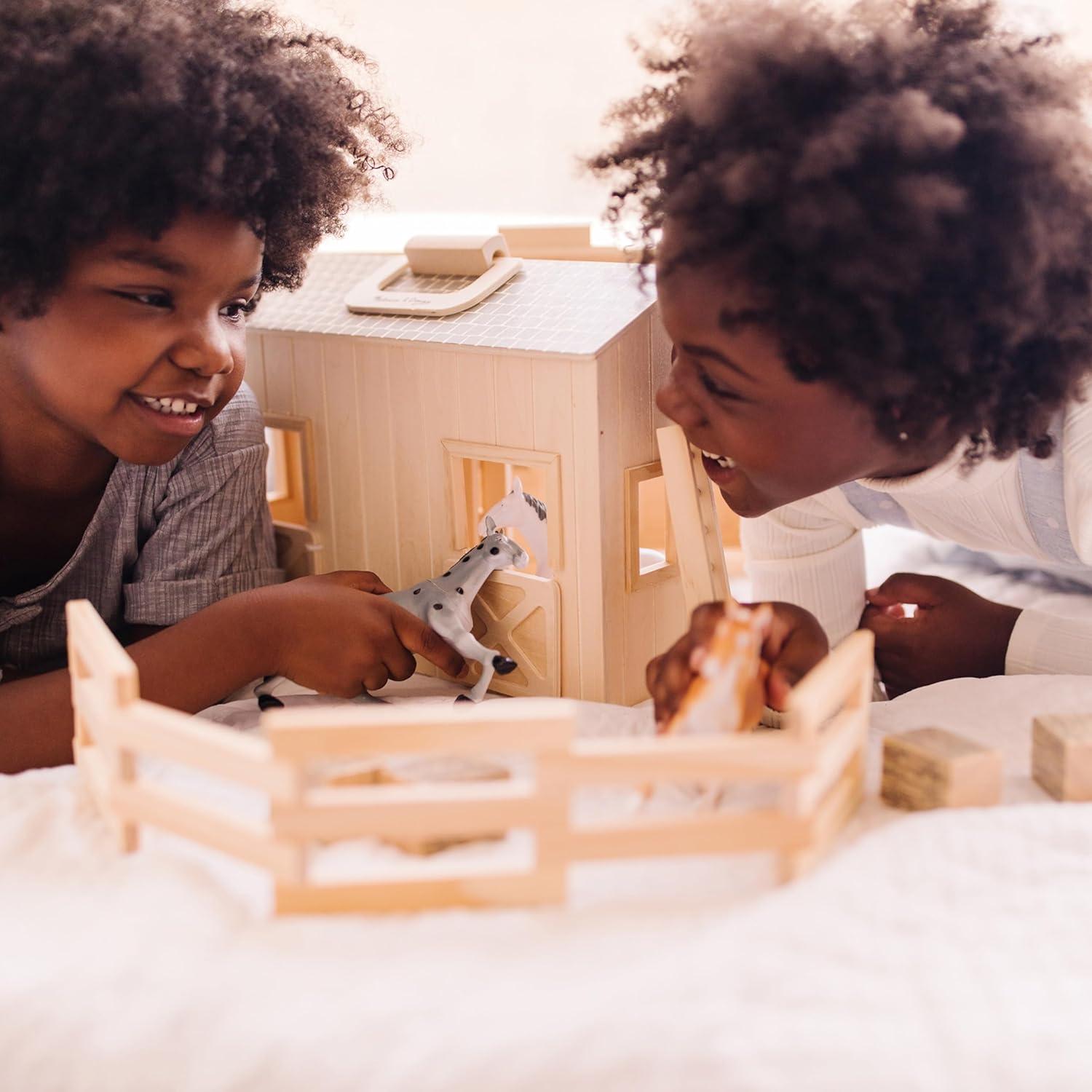 Establo de Caballos de Madera Melissa & Doug 11 Piezas