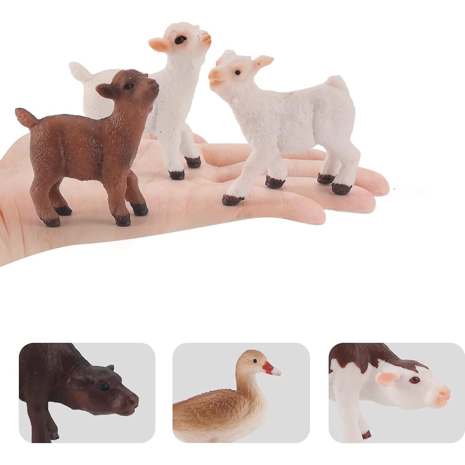 Juego de 6 figuras de animales de granja LC JoyCre