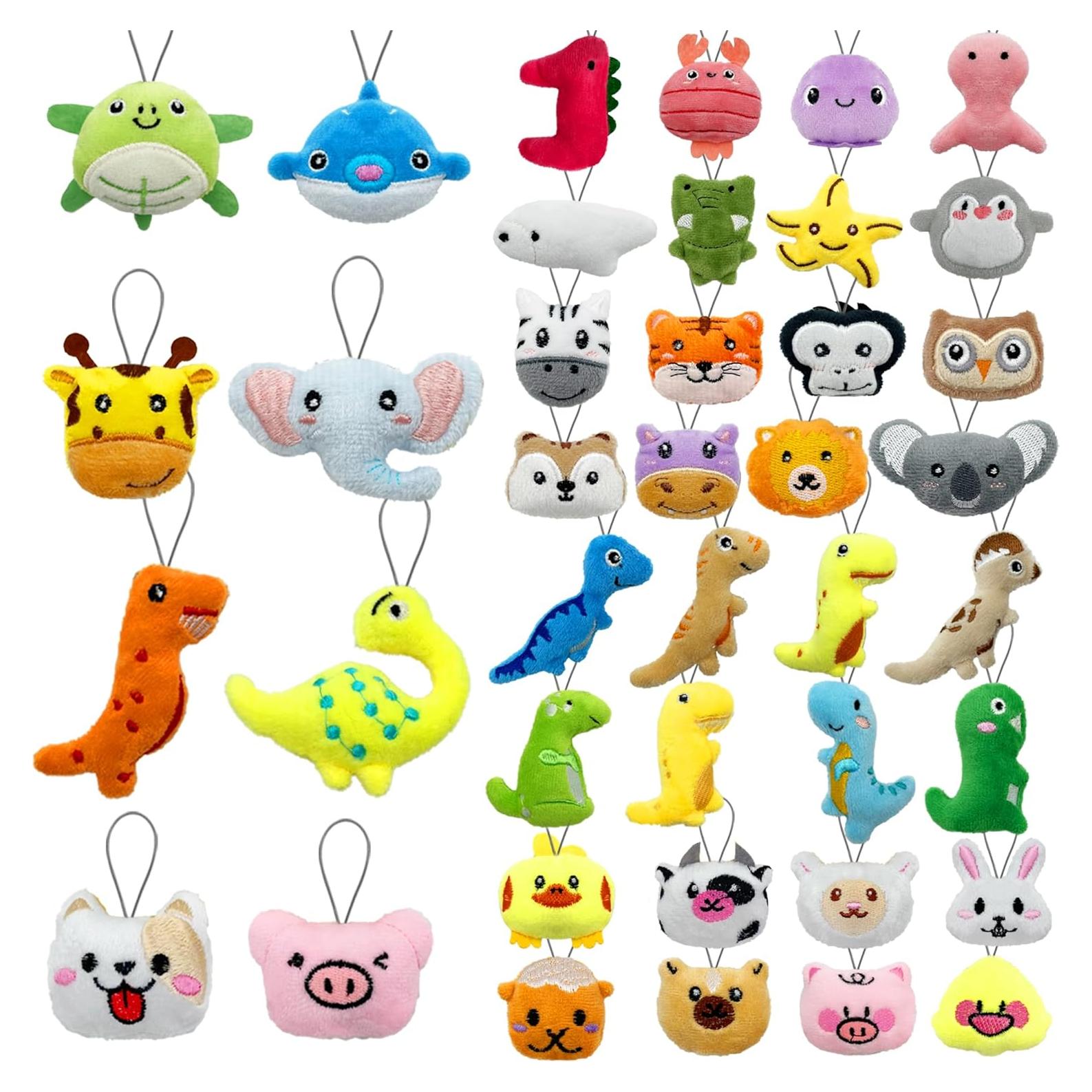 Juego de 40 Mini Juguetes de Peluche Animales XIPEGPA