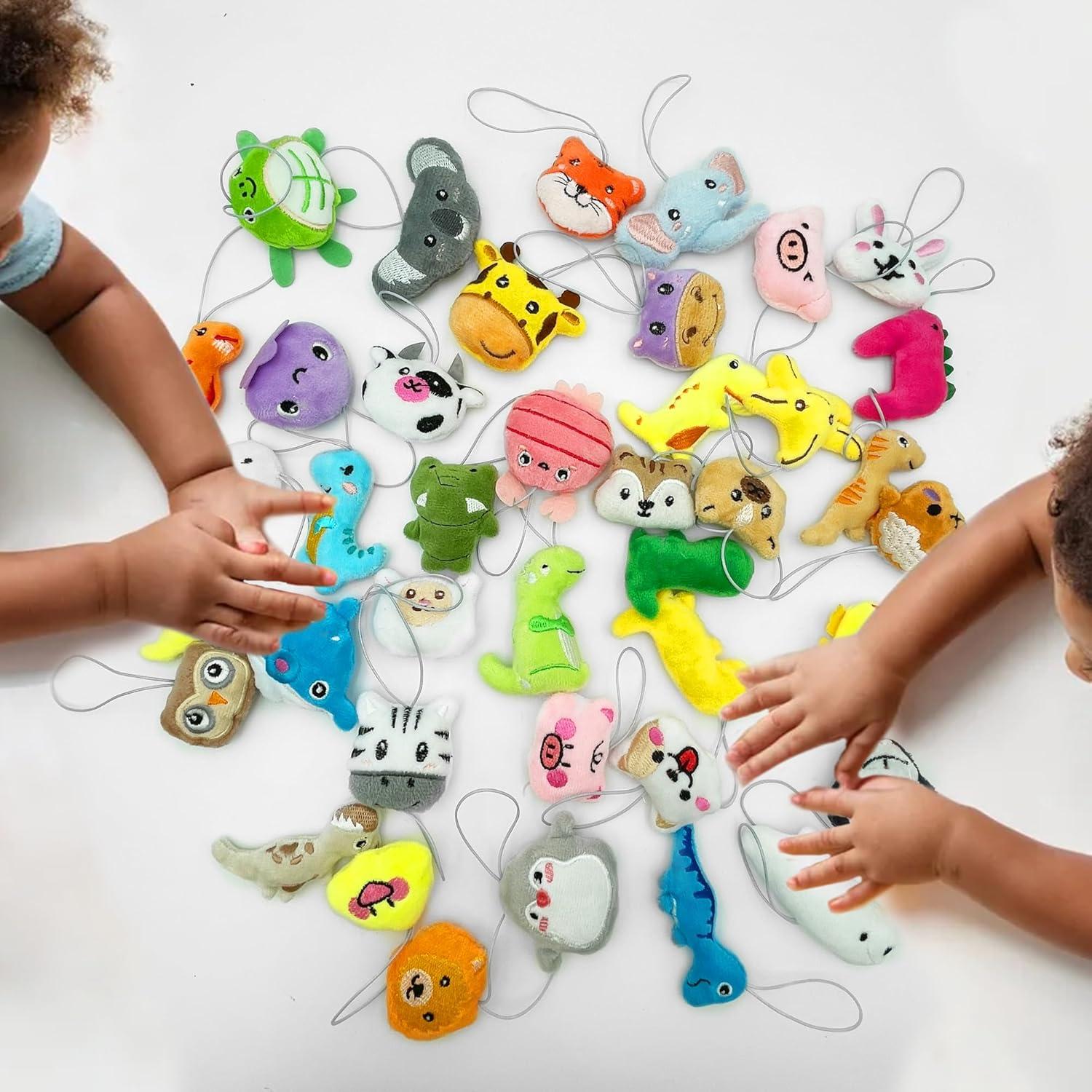 Juego de 40 Mini Juguetes de Peluche Animales XIPEGPA