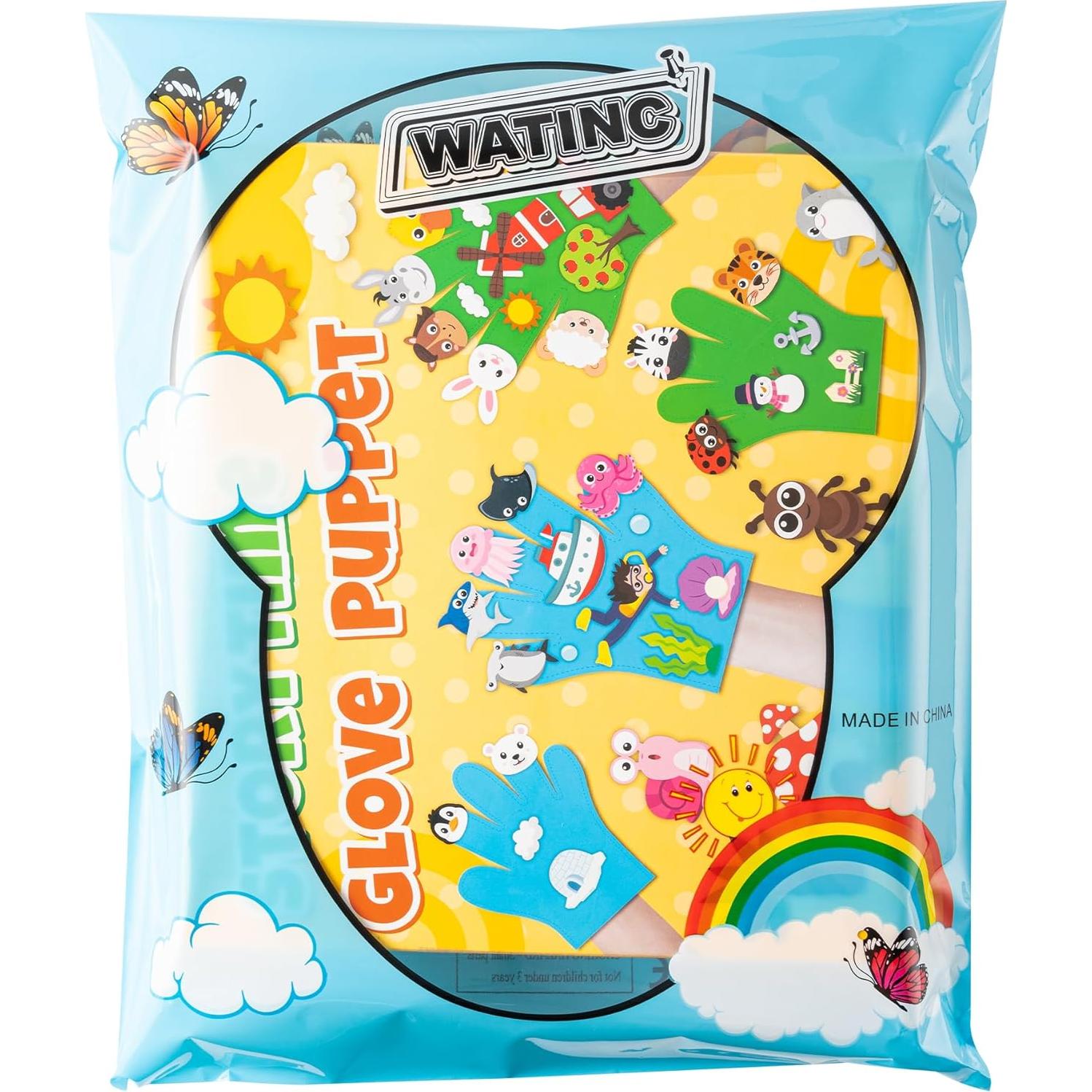 Títeres de Dedo WATINC - 5 Piezas de Fieltro Educativos