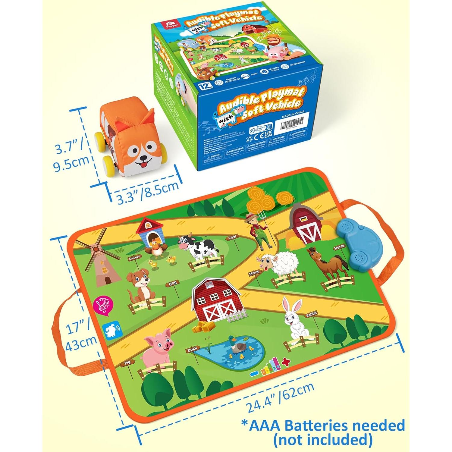 Alfombra Musical Coogam para Niños 0.64 kg Granja
