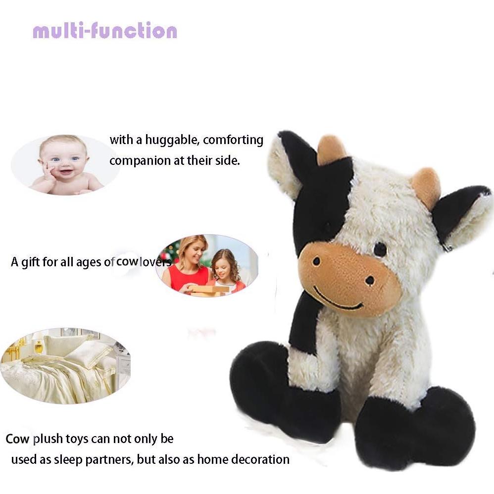 Juguete de Peluche Vaca CHELEI2019 23cm Suave y Acogedor