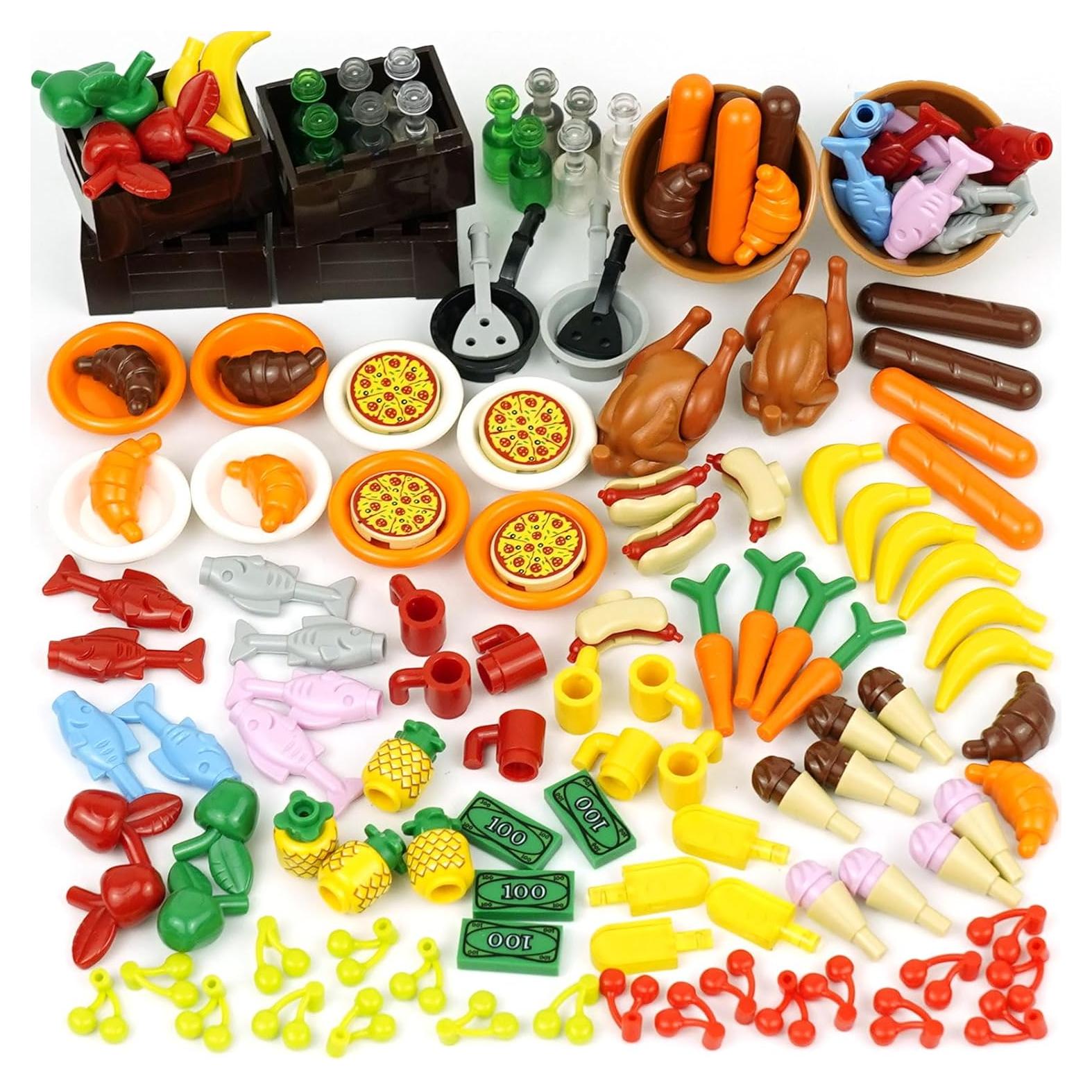 Bloques de Construcción de Comida BroTex - Accesorios para Niños