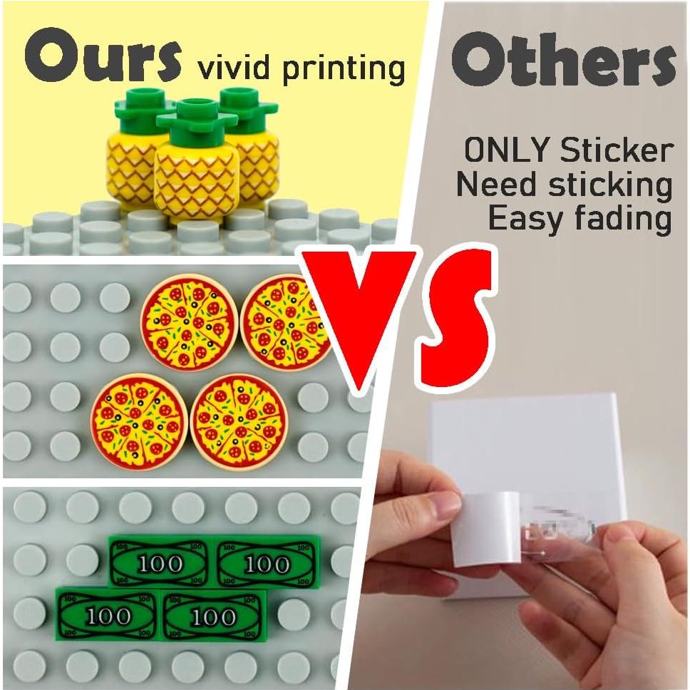 Bloques de Construcción de Comida BroTex - Accesorios para Niños