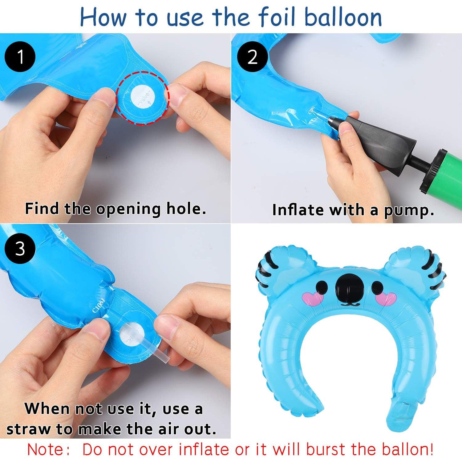 Diademas Inflables de Animales MALLMALL6 50 Piezas para Fiestas