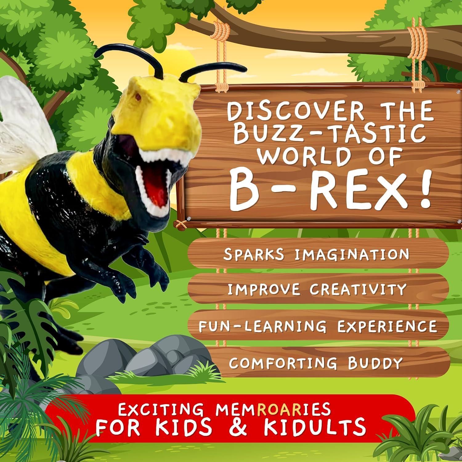 Figuras de Animales Híbridos Randimals B-Rex Mini - 19x7x11cm