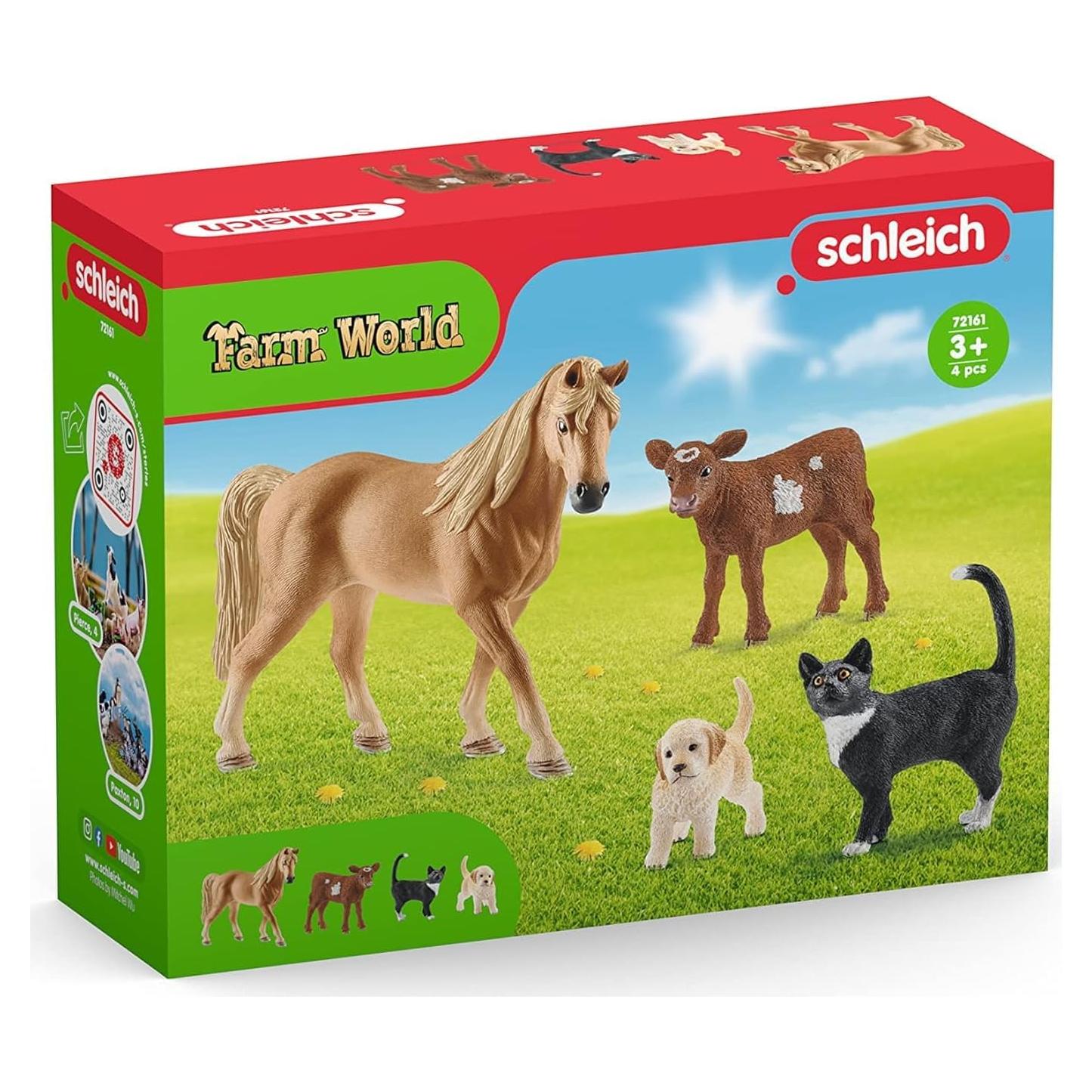 Juego de Figuras de Animales de Granja Schleich 4 Piezas