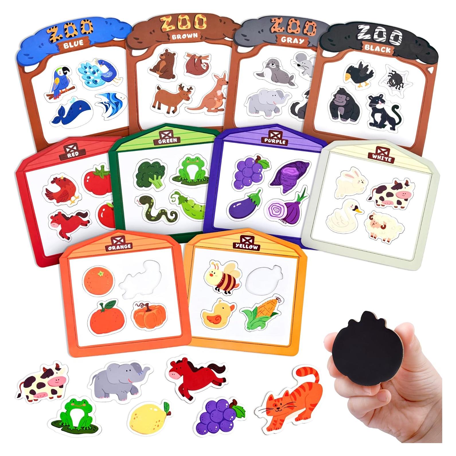 Imanes de Nevera JoyCat para Niños - Granja y Zoológico 50PCS