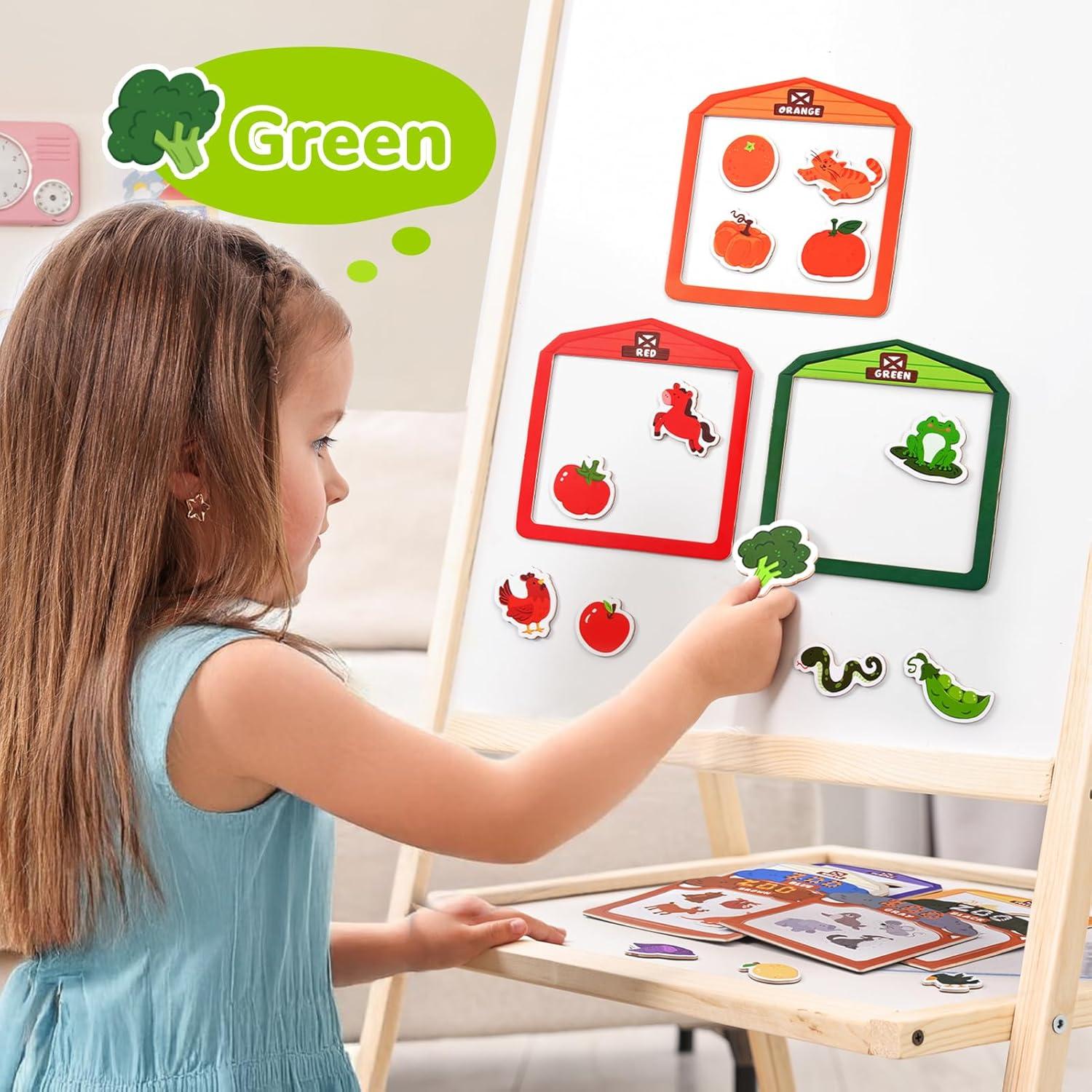 Imanes de Nevera JoyCat para Niños - Granja y Zoológico 50PCS