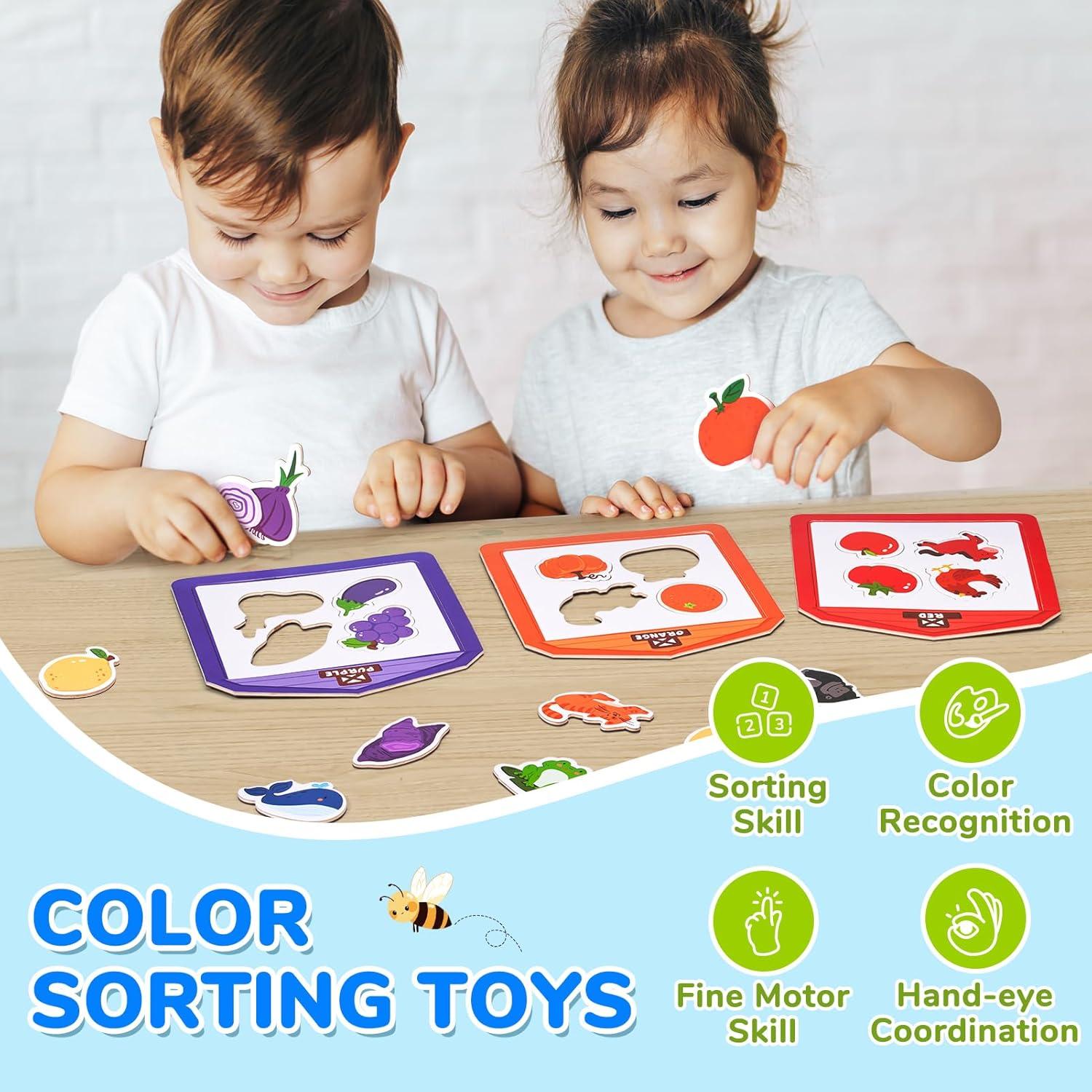 Imanes de Nevera JoyCat para Niños - Granja y Zoológico 50PCS