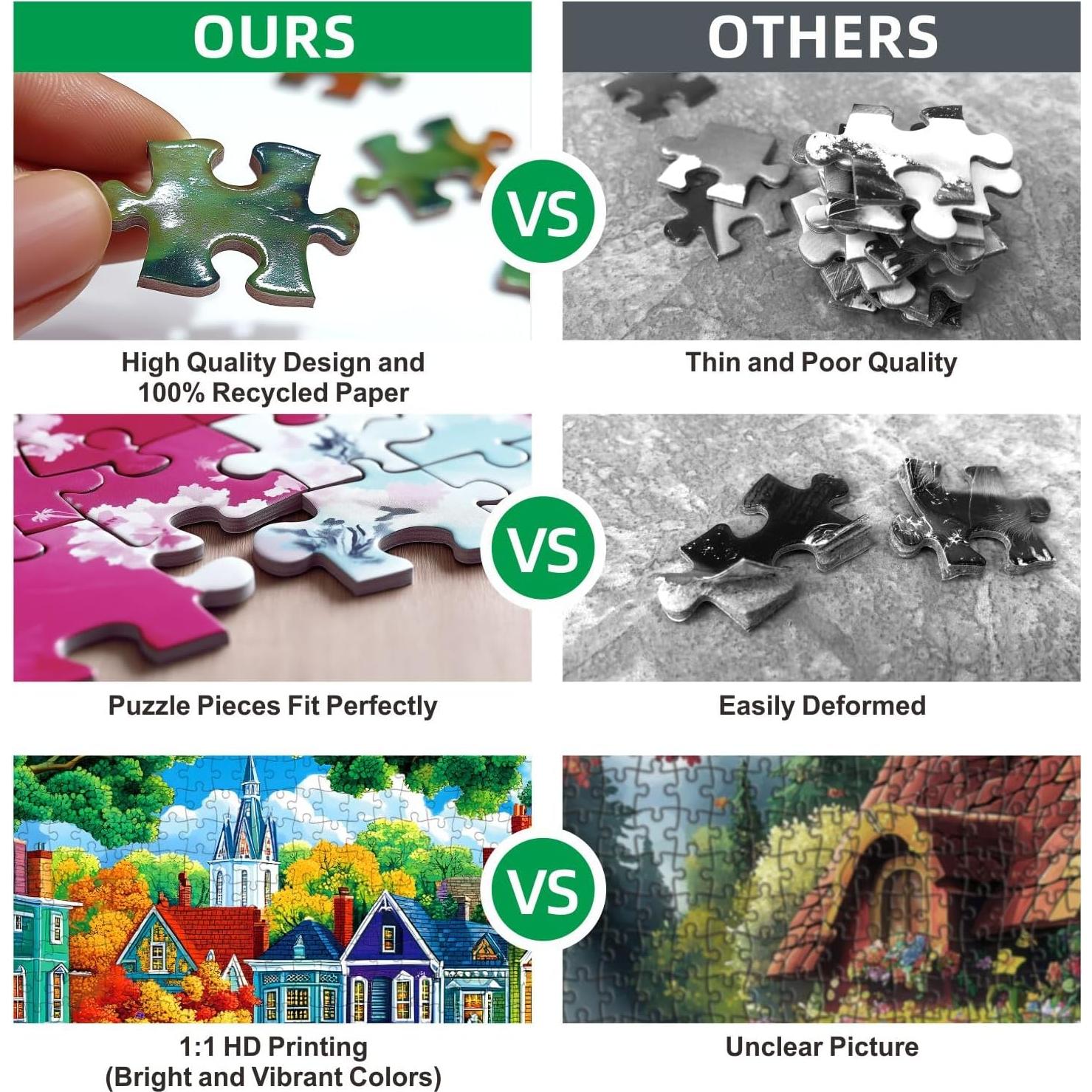 Rompecabezas de Animales de Granja JIUJIU 1000 Piezas 70x50 cm