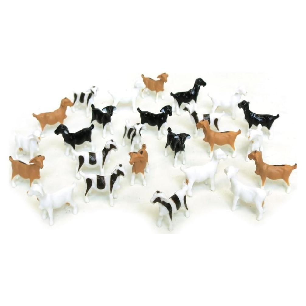 Paquete de 25 Cabras ERTL 1/64 para Modelos de Granja