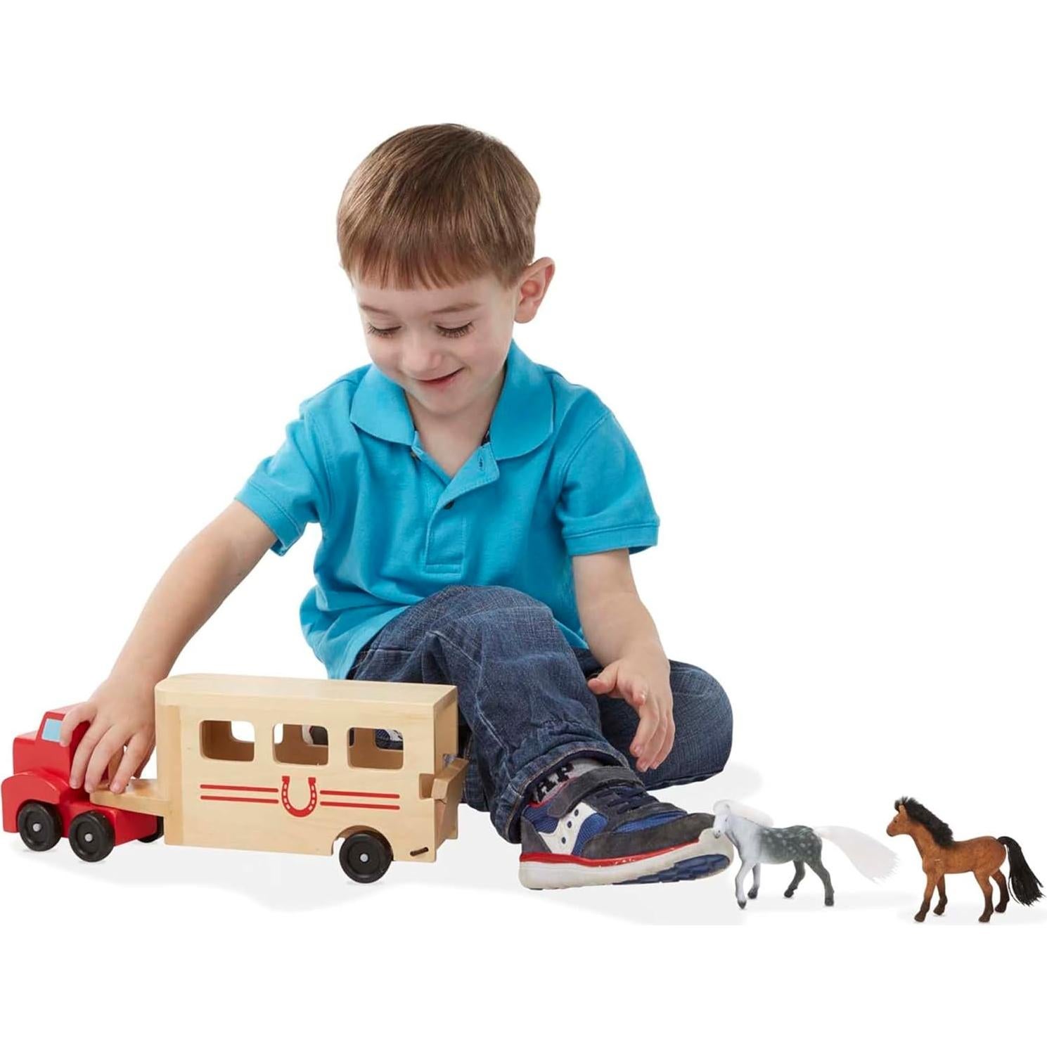 Juego de Transporte de Caballos Melissa & Doug con Rampa