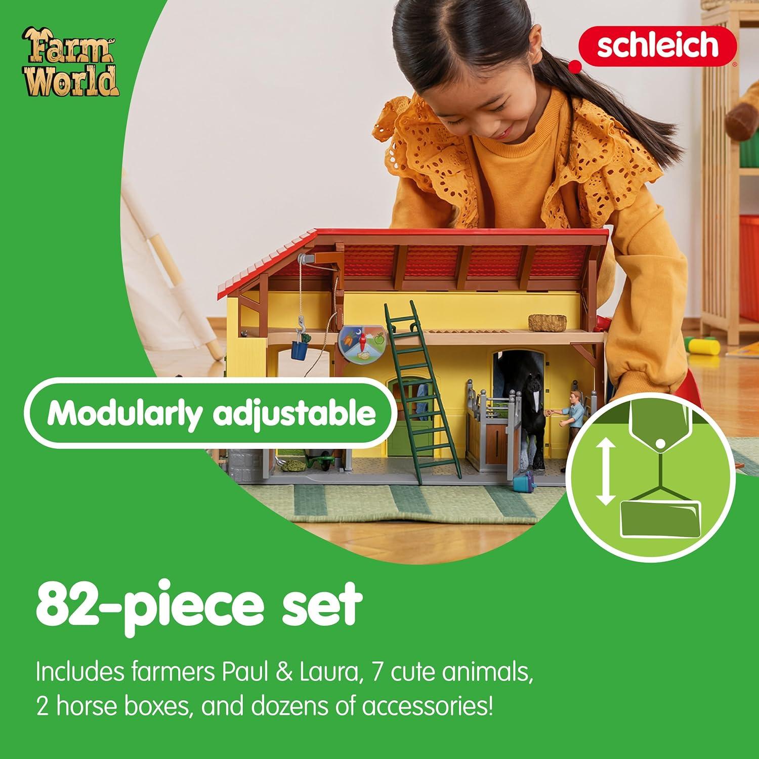 Set de Juego de Granja Schleich 30 Piezas Animales 3+