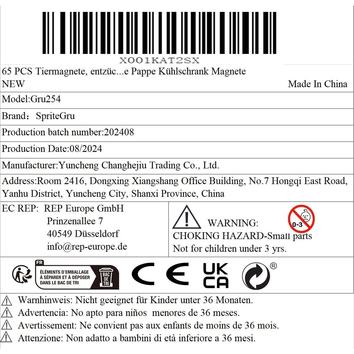 Imanes Magnéticos de Animales 65 PCS SpriteGru - Juguetes Educativos